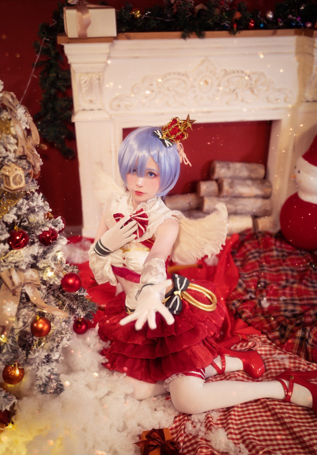 《re:从零开始的异世界生活》蕾姆 圣诞天使cosplay (2/9) 《re:从零开始的异世界生活》蕾姆 圣诞天使cosplay 第2张 - 蕾姆图集