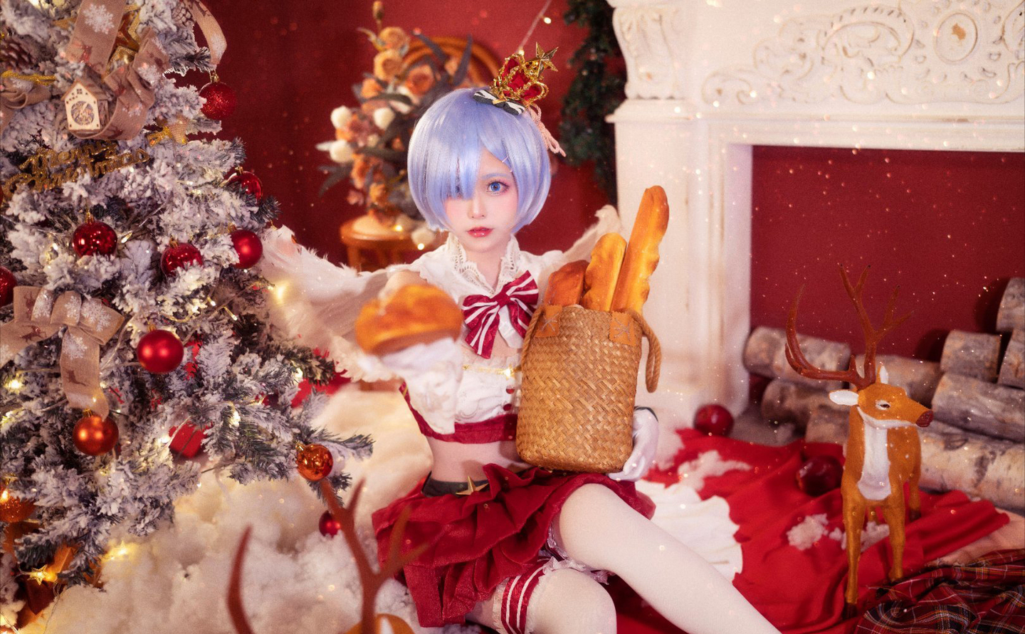 《re:从零开始的异世界生活》蕾姆 圣诞天使cosplay (4/9) 《re:从零开始的异世界生活》蕾姆 圣诞天使cosplay 第4张 - 蕾姆图集