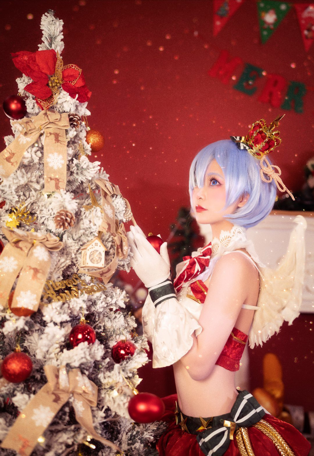 《re:从零开始的异世界生活》蕾姆 圣诞天使cosplay (6/9) 《re:从零开始的异世界生活》蕾姆 圣诞天使cosplay 第6张 - 蕾姆图集