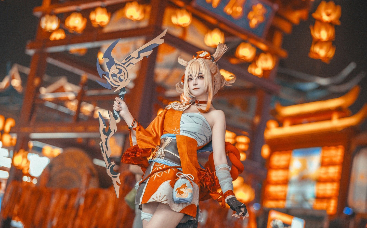 《原神》宵宫cosplay (2/9) 《原神》宵宫cosplay 第2张 - 宵宫图集
