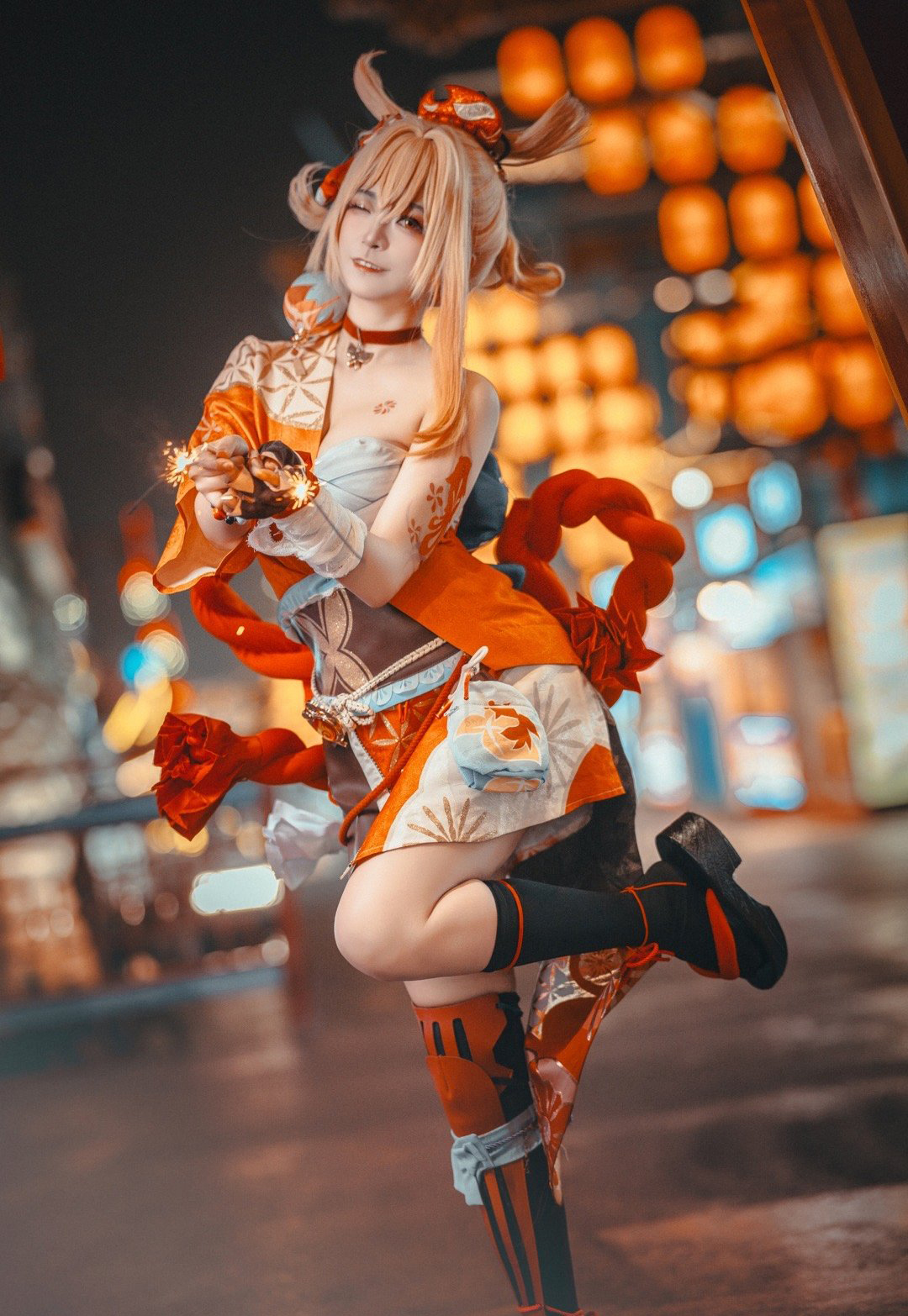 《原神》宵宫cosplay (3/9) 《原神》宵宫cosplay 第3张 - 宵宫图集