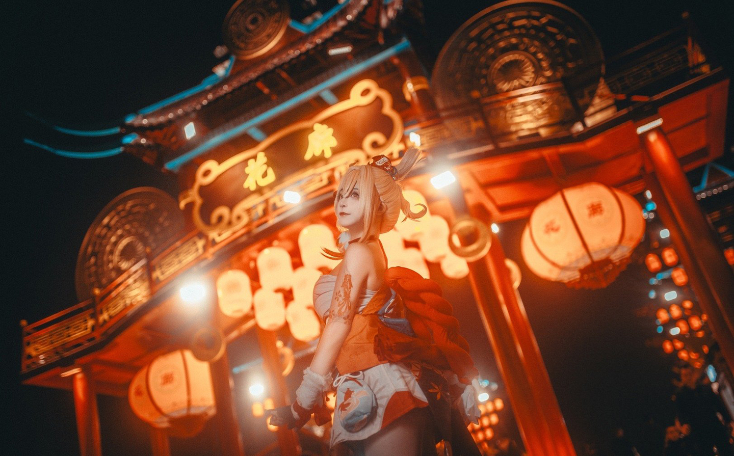 《原神》宵宫cosplay (4/9) 《原神》宵宫cosplay 第4张 - 宵宫图集