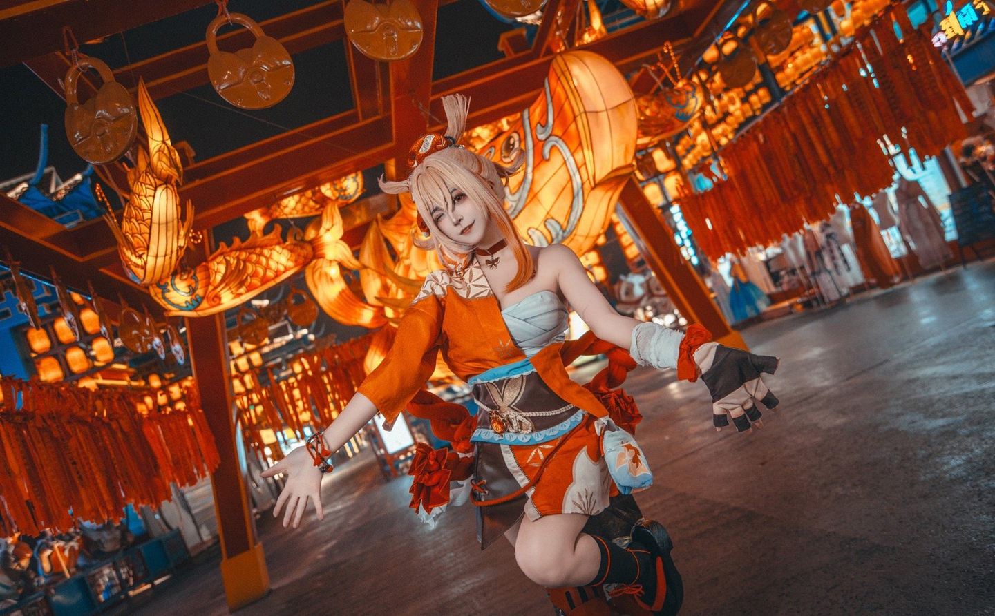 《原神》宵宫cosplay (8/9) 《原神》宵宫cosplay 第8张 - 宵宫图集
