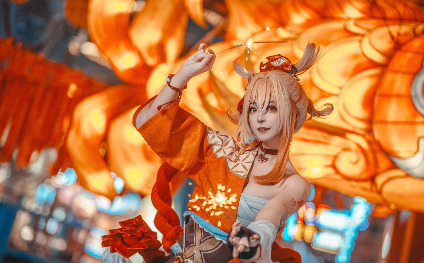 《原神》宵宫cosplay (9/9) 《原神》宵宫cosplay 第9张 - 宵宫图集