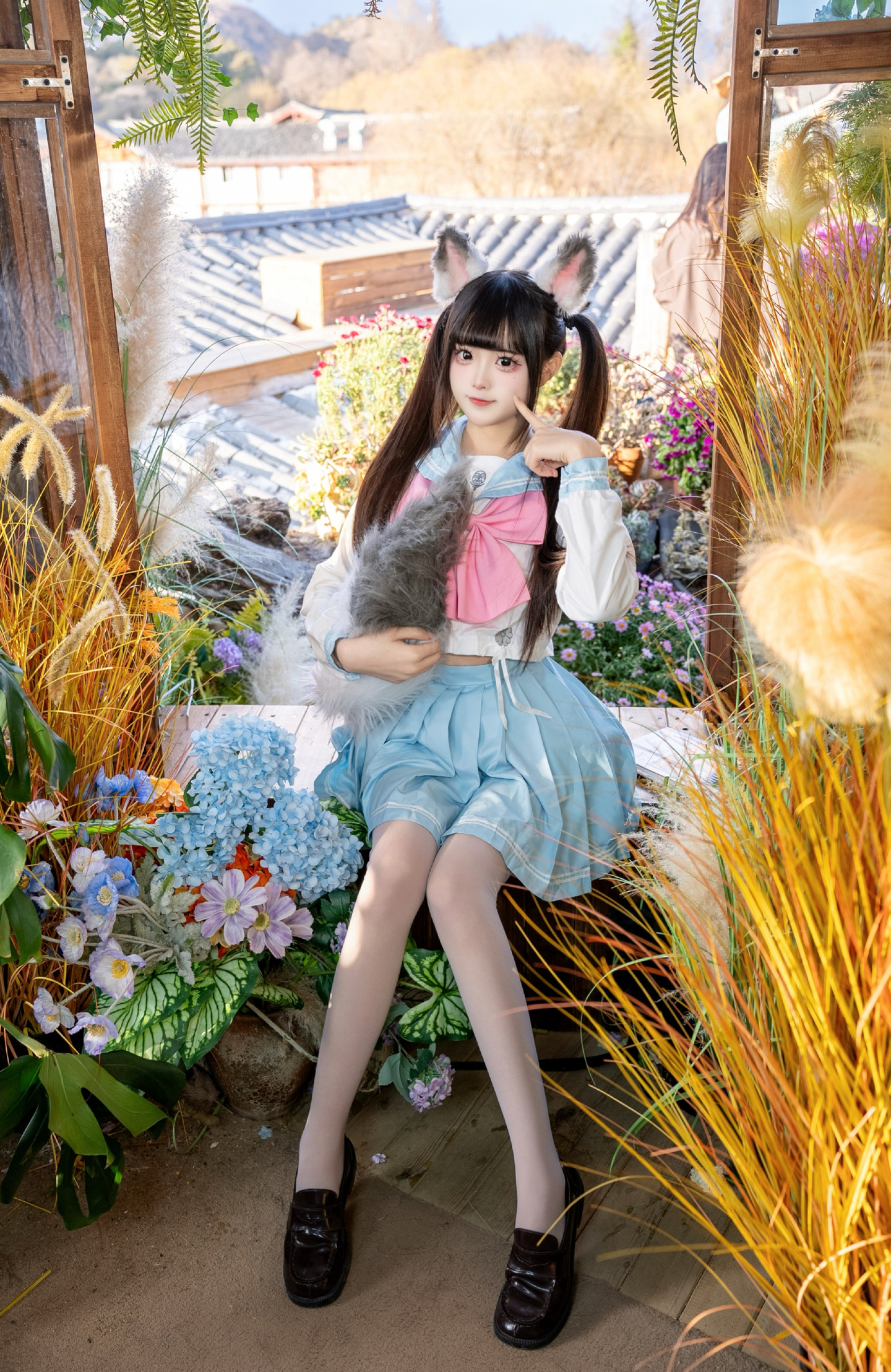 《永劫无间》土御门胡桃cosplay (2/4) 《永劫无间》土御门胡桃cosplay 第2张 - 胡桃图集