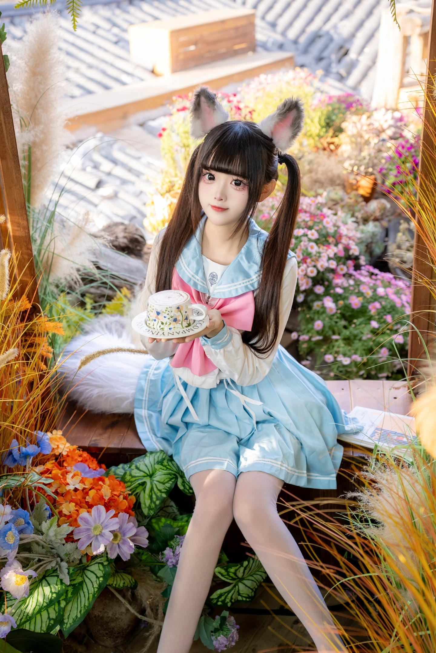 《永劫无间》土御门胡桃cosplay (3/4) 《永劫无间》土御门胡桃cosplay 第3张 - 胡桃图集