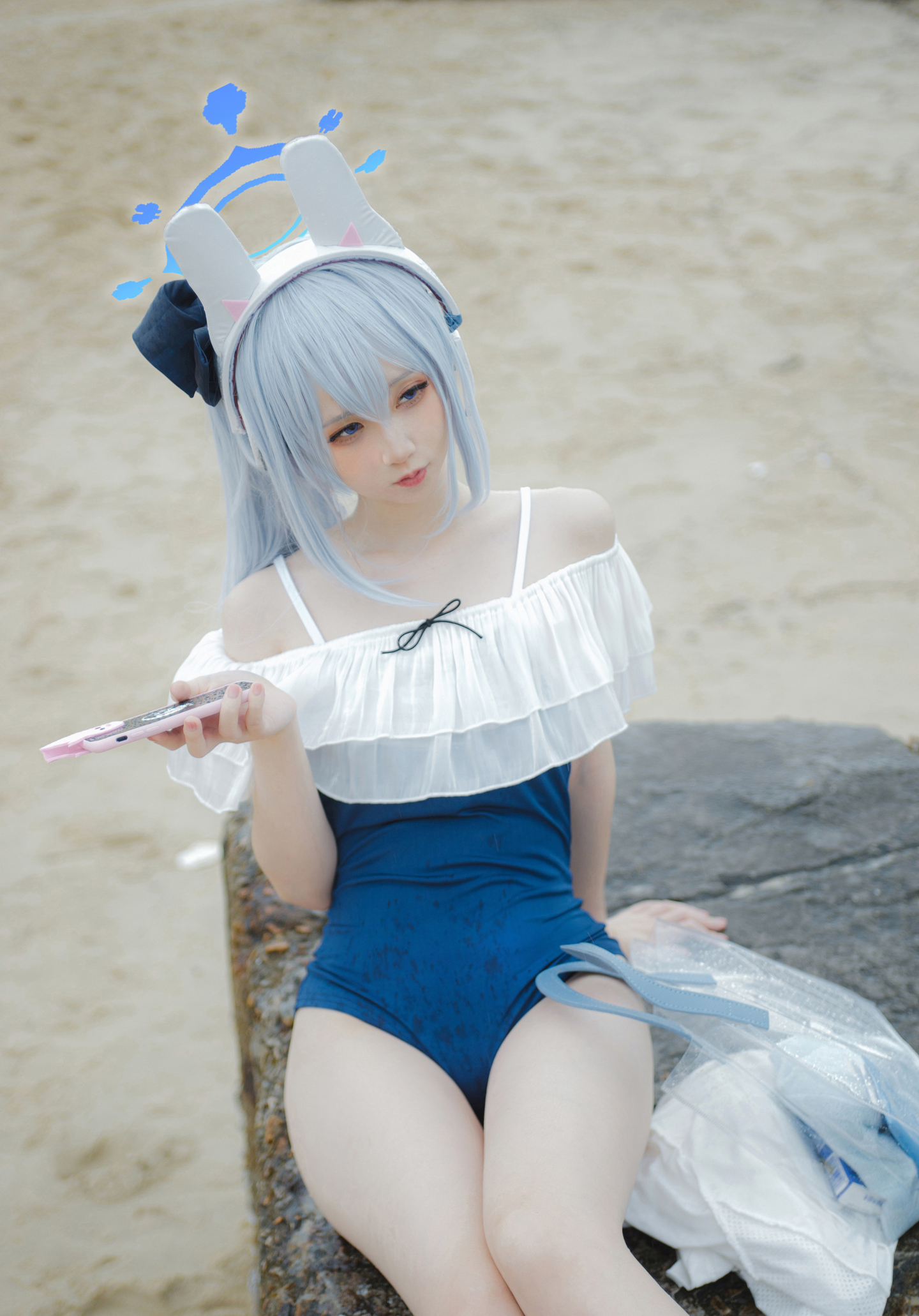 《蔚蓝档案》月雪宫子 泳装cosplay (2/11) 《蔚蓝档案》月雪宫子 泳装cosplay 第2张 - 月雪宫子图集
