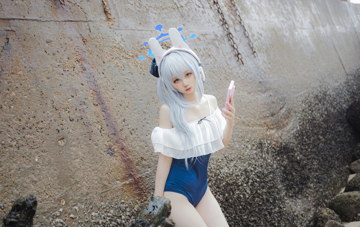 《蔚蓝档案》月雪宫子 泳装cosplay (6/11) 《蔚蓝档案》月雪宫子 泳装cosplay 第6张 - 月雪宫子图集