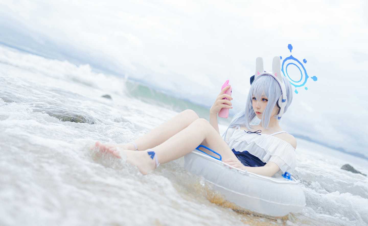 《蔚蓝档案》月雪宫子 泳装cosplay (8/11) 《蔚蓝档案》月雪宫子 泳装cosplay 第8张 - 月雪宫子图集