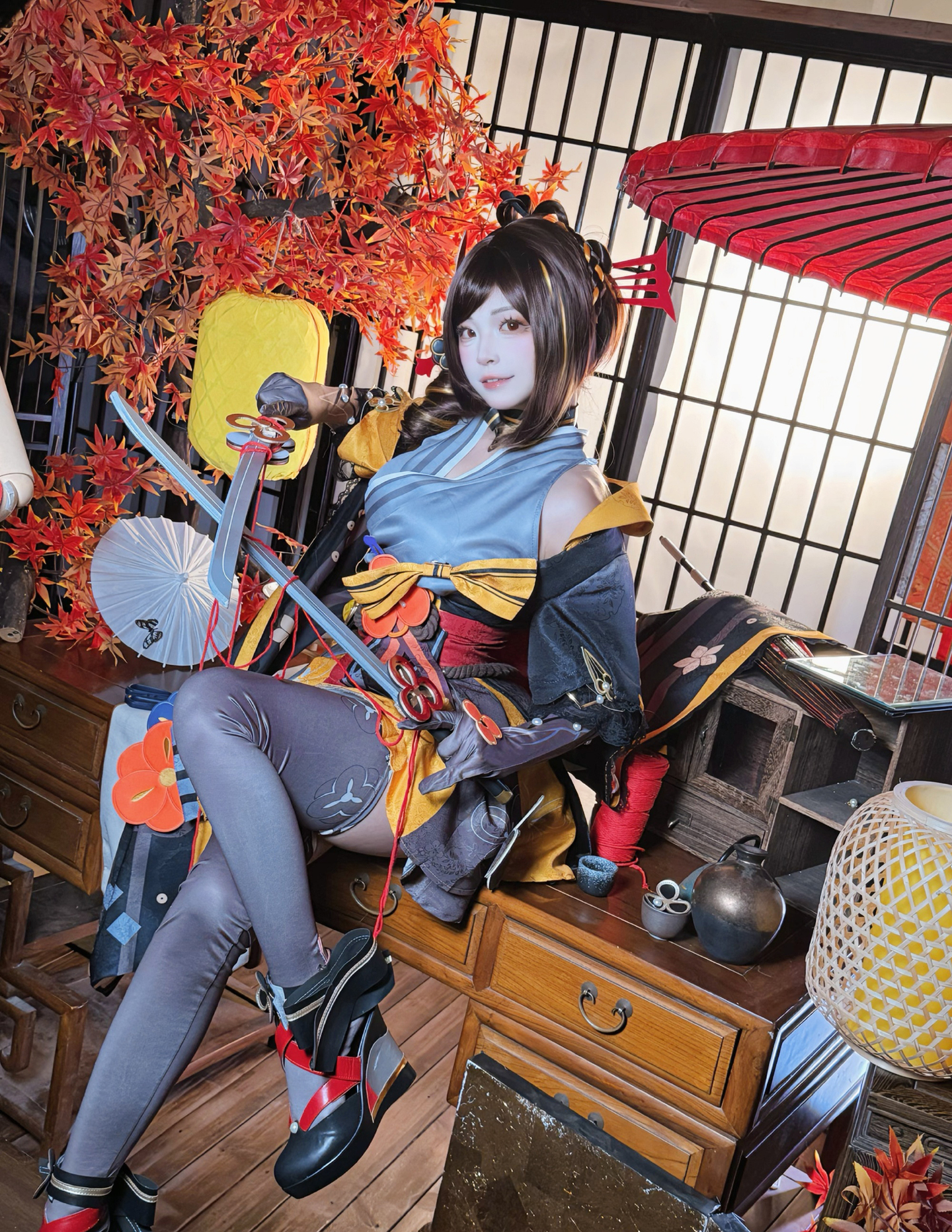 《原神》千织cosplay (3/9) 《原神》千织cosplay 第3张 - 千织图集