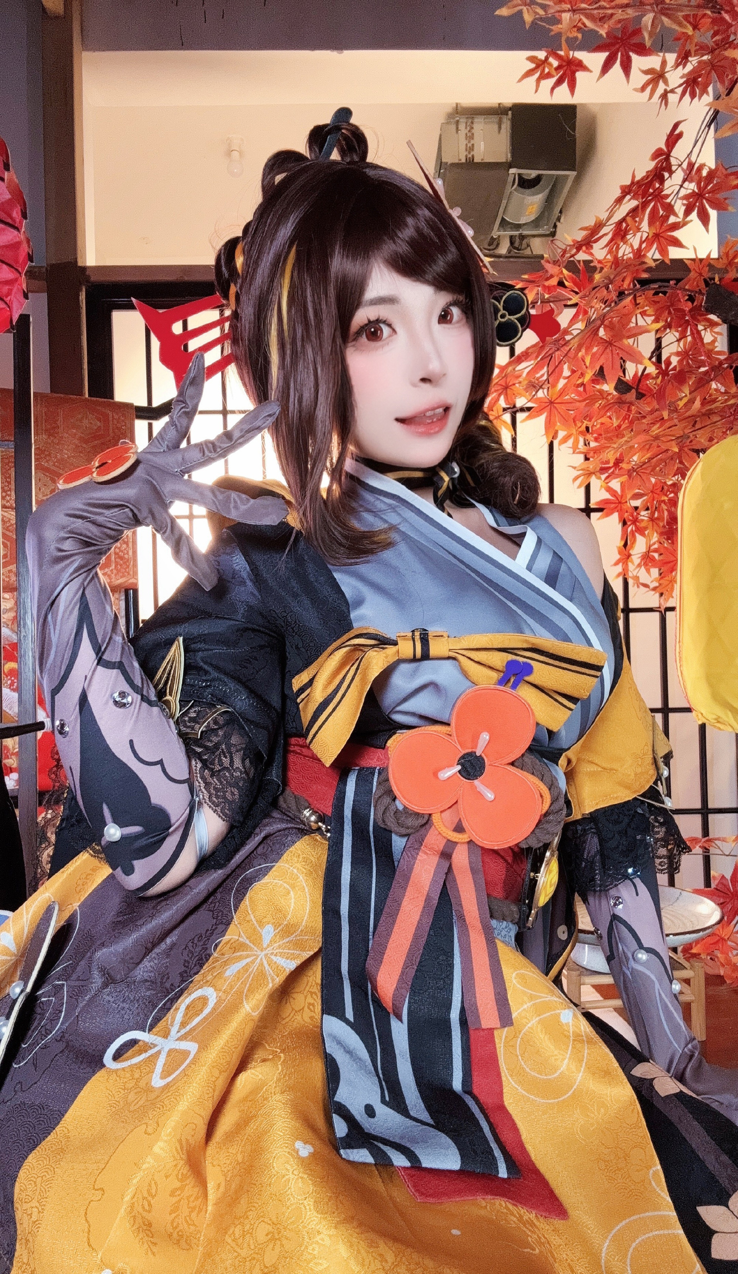 《原神》千织cosplay (4/9) 《原神》千织cosplay 第4张 - 千织图集