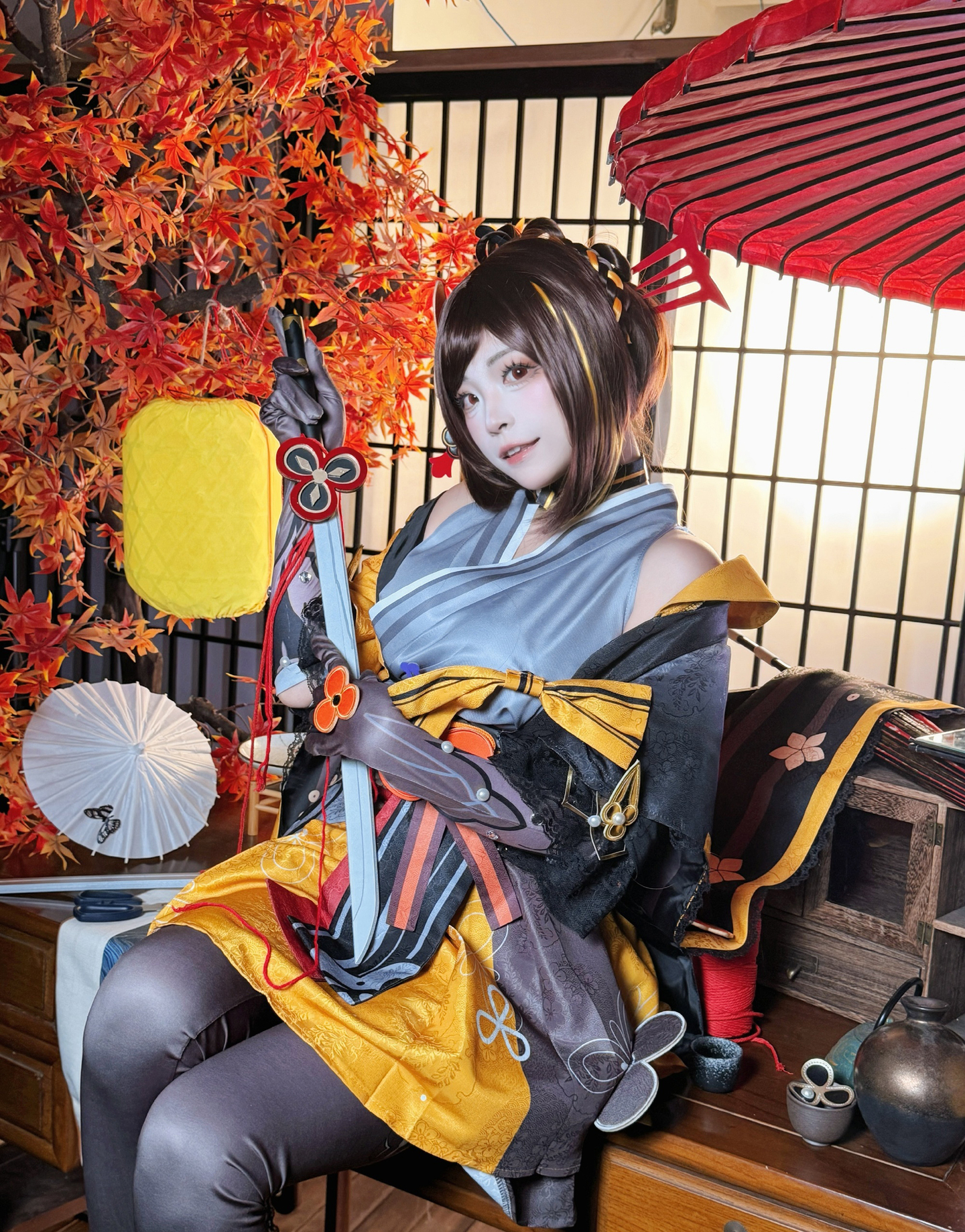 《原神》千织cosplay (8/9) 《原神》千织cosplay 第8张 - 千织图集