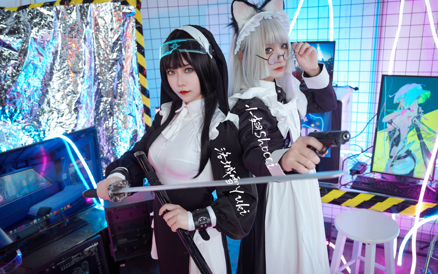 《赛博朋克2077》修女x女仆cosplay (5/7) 《赛博朋克2077》修女x女仆cosplay 第5张 - 修女图集