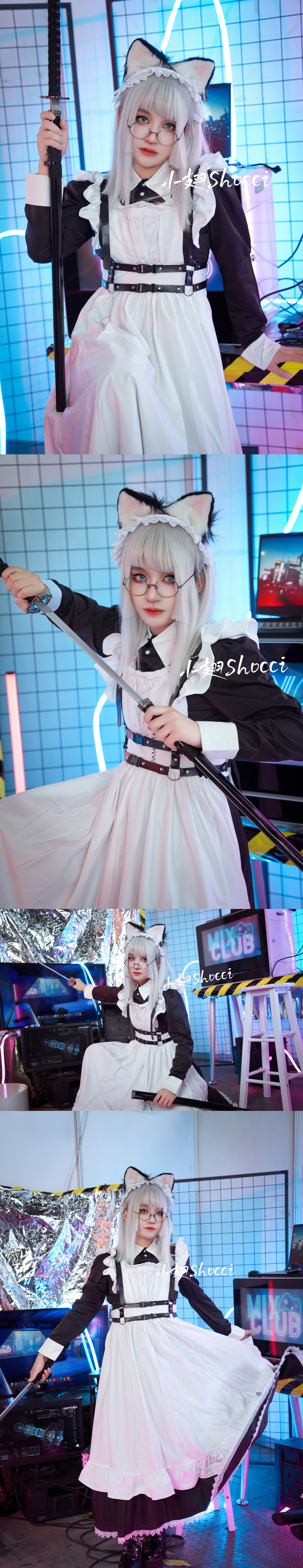 《赛博朋克2077》修女x女仆cosplay (6/7) 《赛博朋克2077》修女x女仆cosplay 第6张 - 修女图集