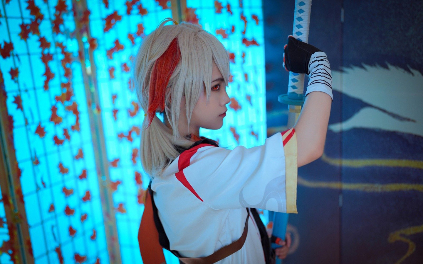 《原神》枫原万叶cosplay (3/9) 《原神》枫原万叶cosplay 第3张 - 枫原万叶图集
