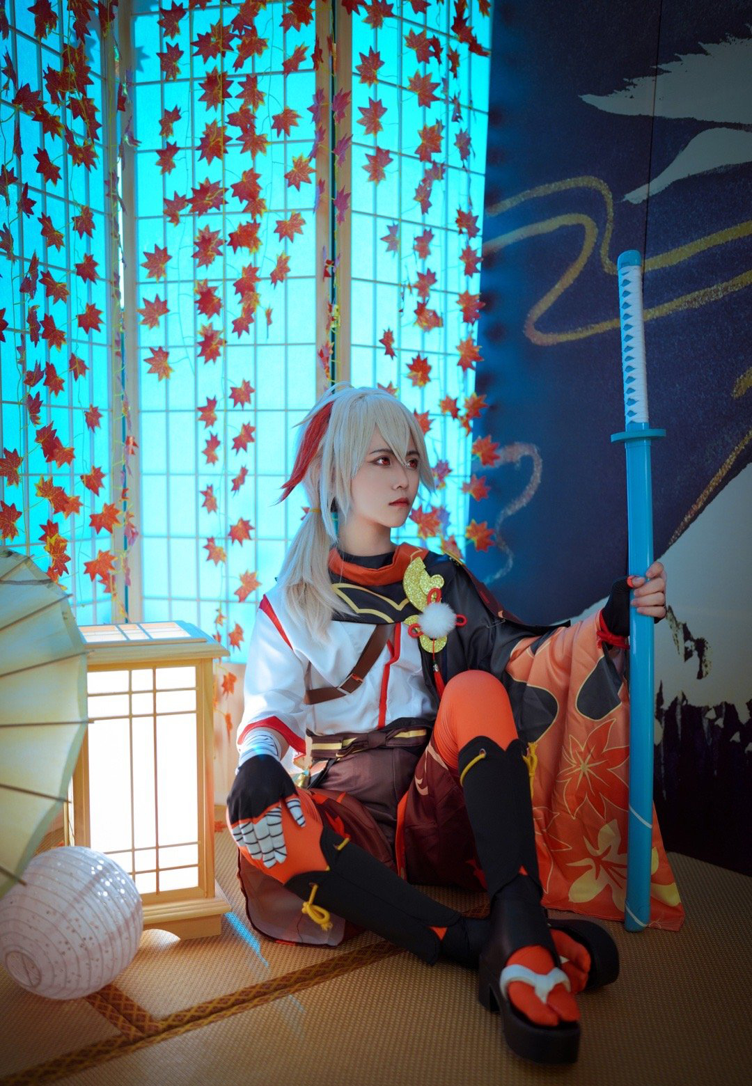 《原神》枫原万叶cosplay (4/9) 《原神》枫原万叶cosplay 第4张 - 枫原万叶图集
