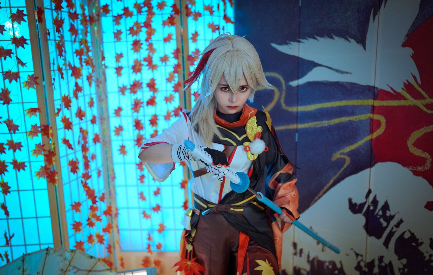 《原神》枫原万叶cosplay (6/9) 《原神》枫原万叶cosplay 第6张 - 枫原万叶图集