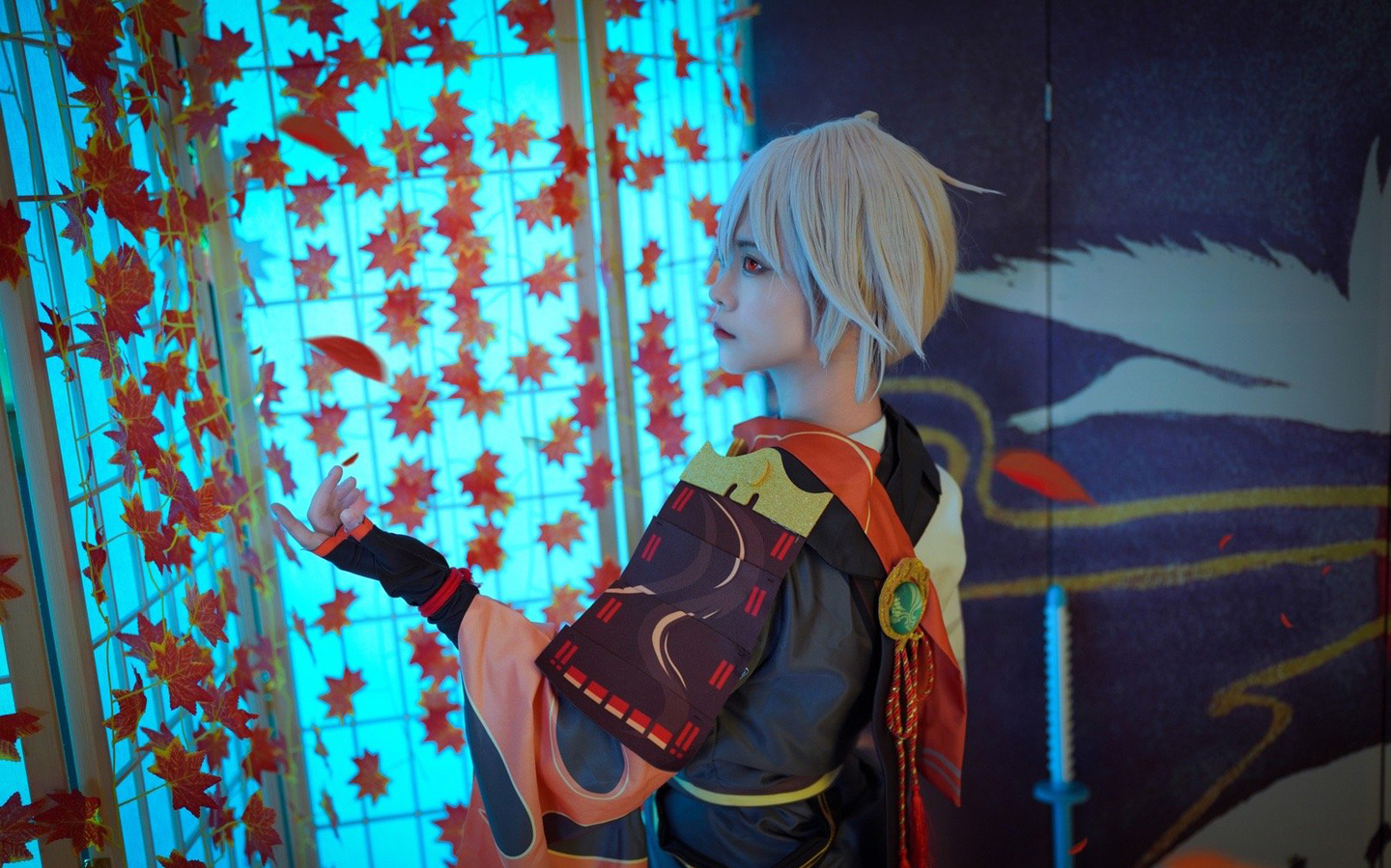 《原神》枫原万叶cosplay (7/9) 《原神》枫原万叶cosplay 第7张 - 枫原万叶图集