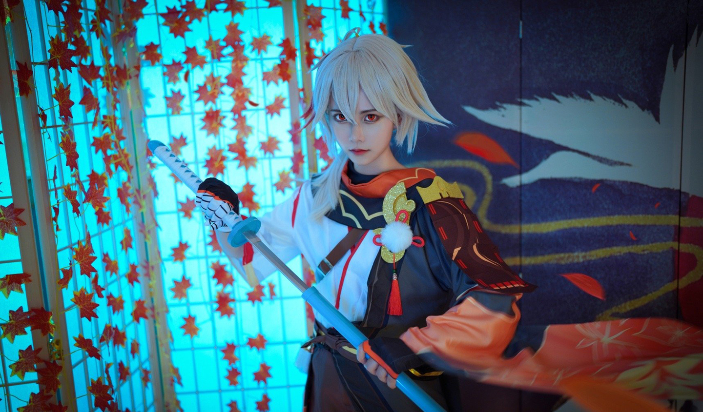 《原神》枫原万叶cosplay (9/9) 《原神》枫原万叶cosplay 第9张 - 枫原万叶图集