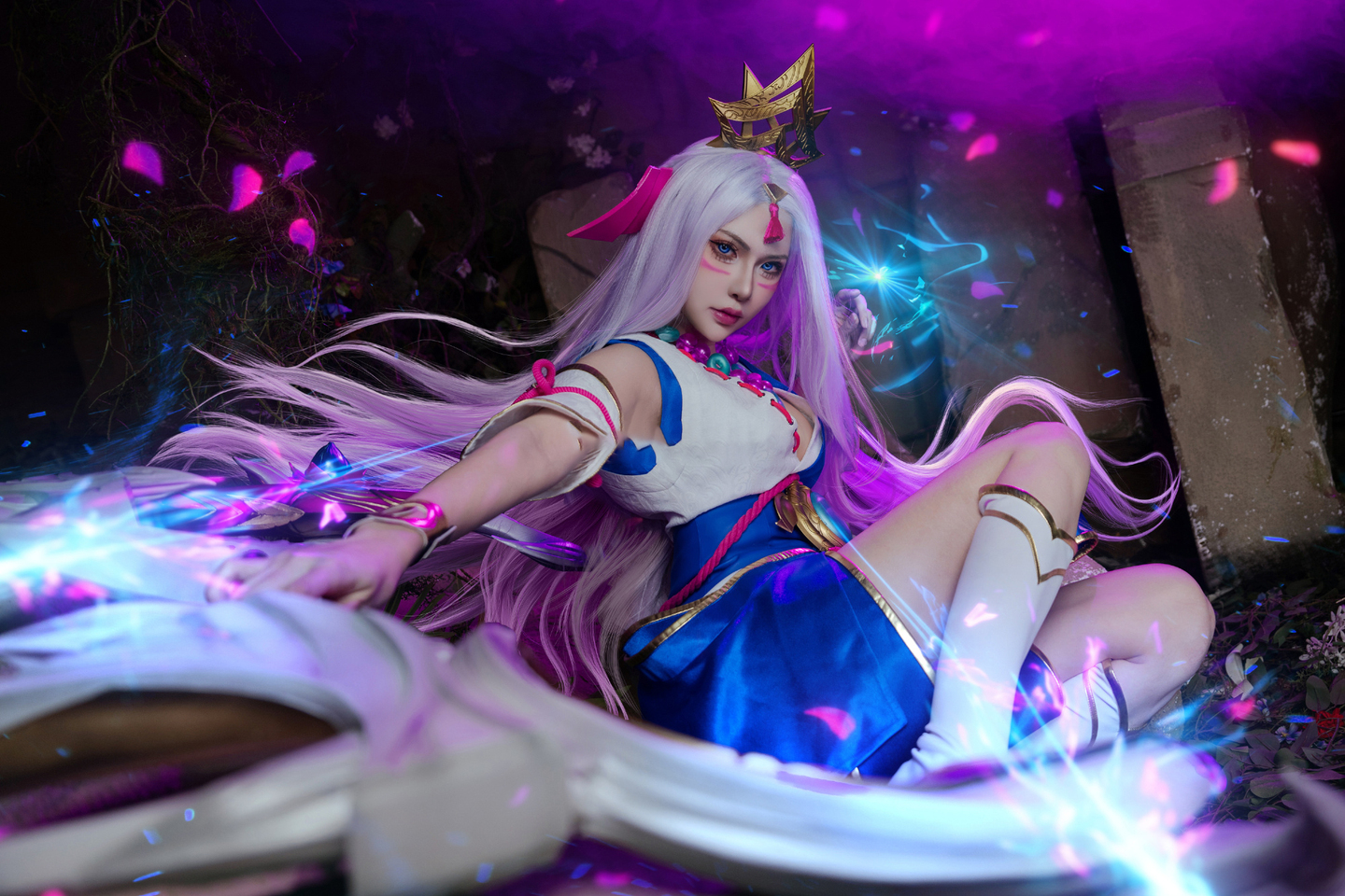 《英雄联盟》灵魂莲华·艾希cosplay (3/9) 《英雄联盟》灵魂莲华·艾希cosplay 第3张 - 艾希图集