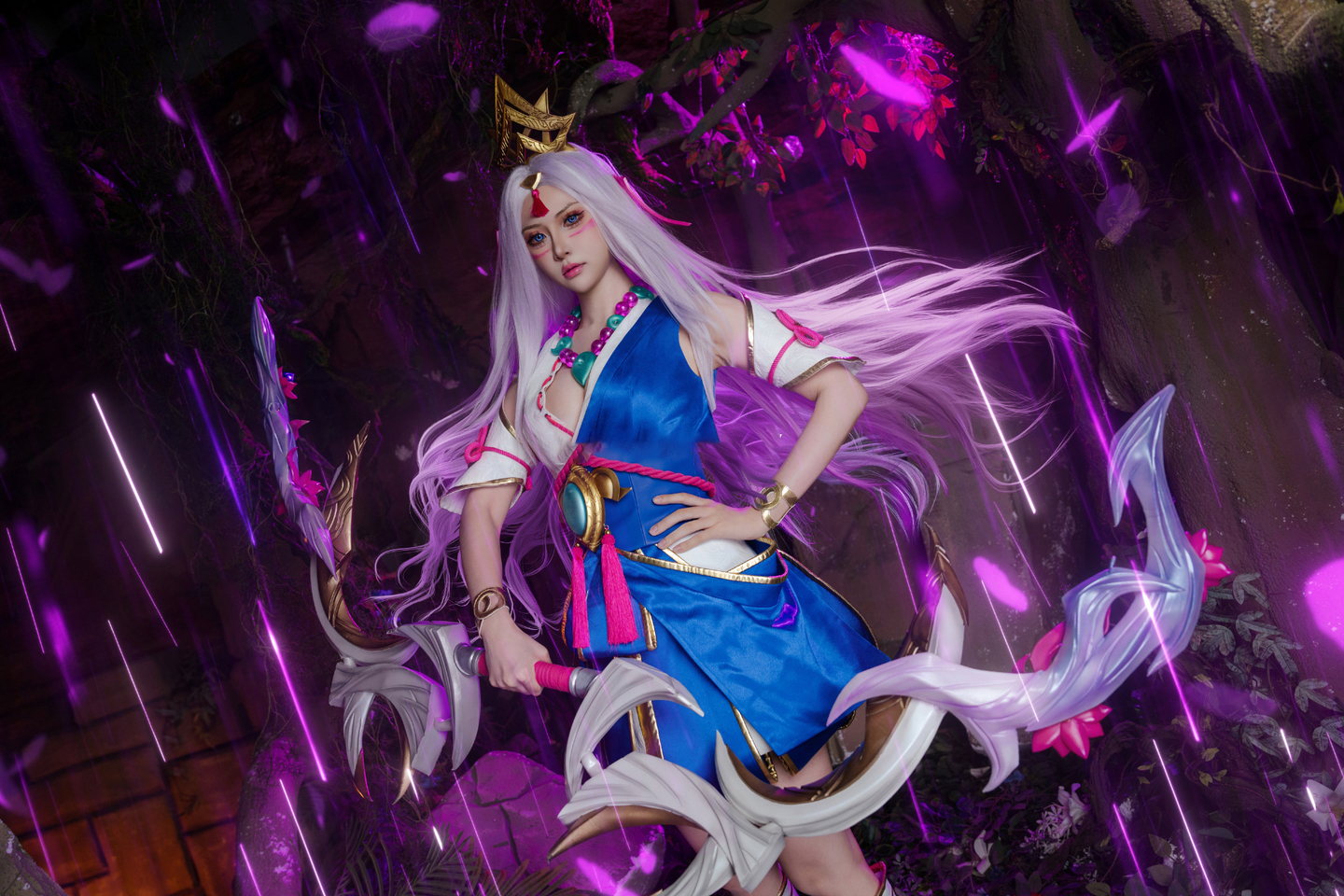 《英雄联盟》灵魂莲华·艾希cosplay (7/9) 《英雄联盟》灵魂莲华·艾希cosplay 第7张 - 艾希图集