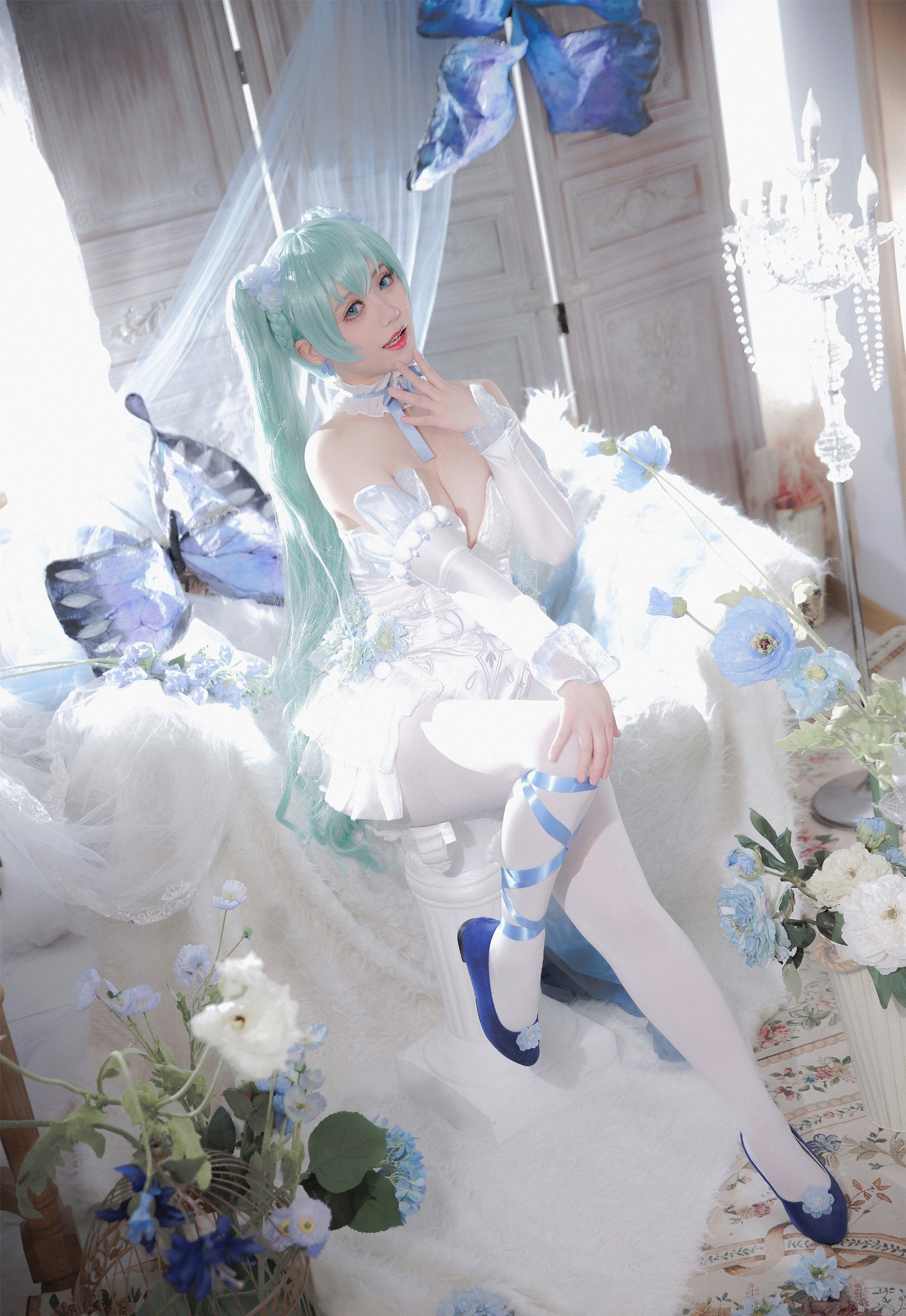 初音未来 • 粉蝶花精灵 (2/10) 初音未来 • 粉蝶花精灵 第2张 - 初音未来图集