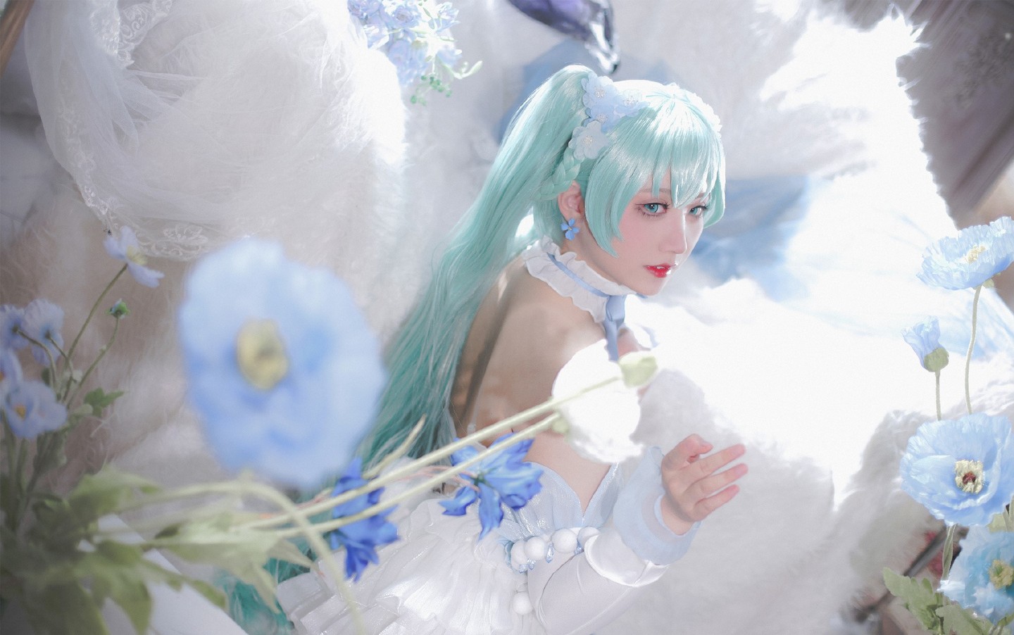 初音未来 • 粉蝶花精灵 (6/10) 初音未来 • 粉蝶花精灵 第6张 - 初音未来图集