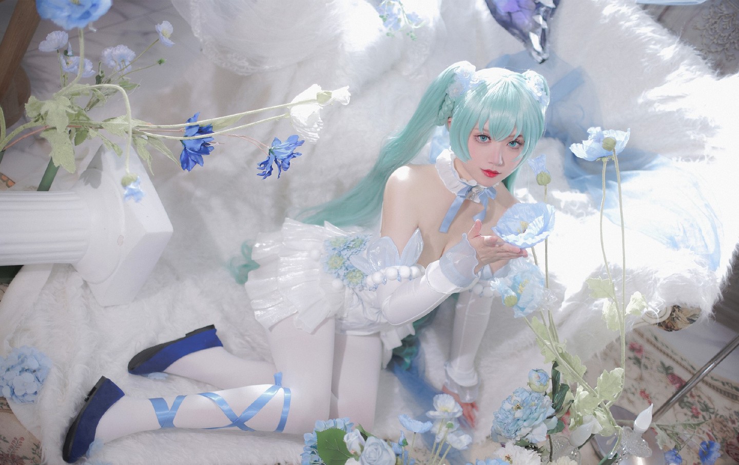 初音未来 • 粉蝶花精灵 (7/10) 初音未来 • 粉蝶花精灵 第7张 - 初音未来图集