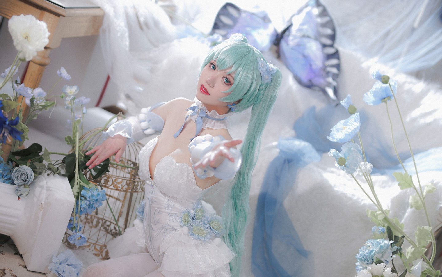 初音未来 • 粉蝶花精灵 (8/10) 初音未来 • 粉蝶花精灵 第8张 - 初音未来图集