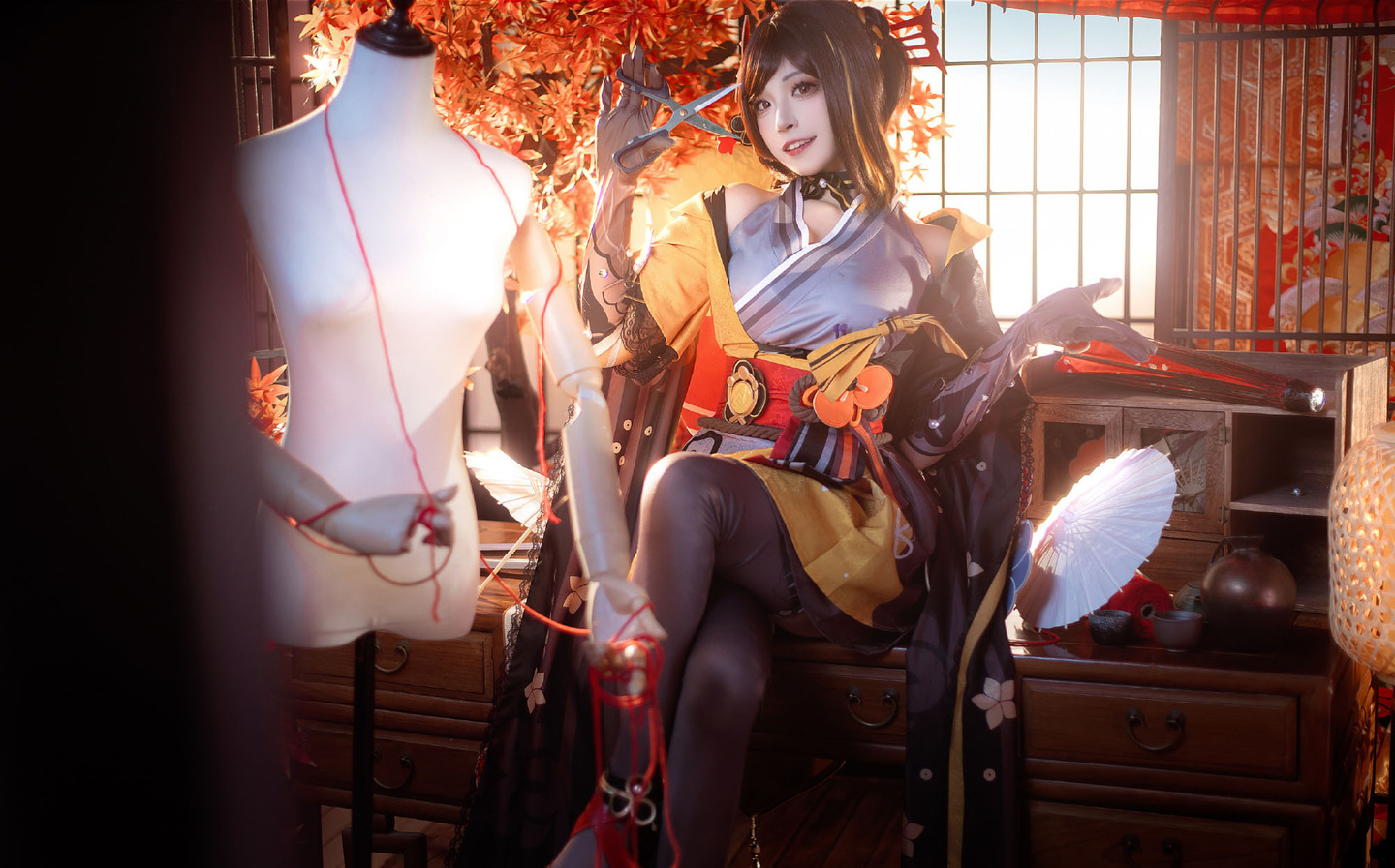 《原神》千织cosplay (2/12) 《原神》千织cosplay 第2张 - 千织图集