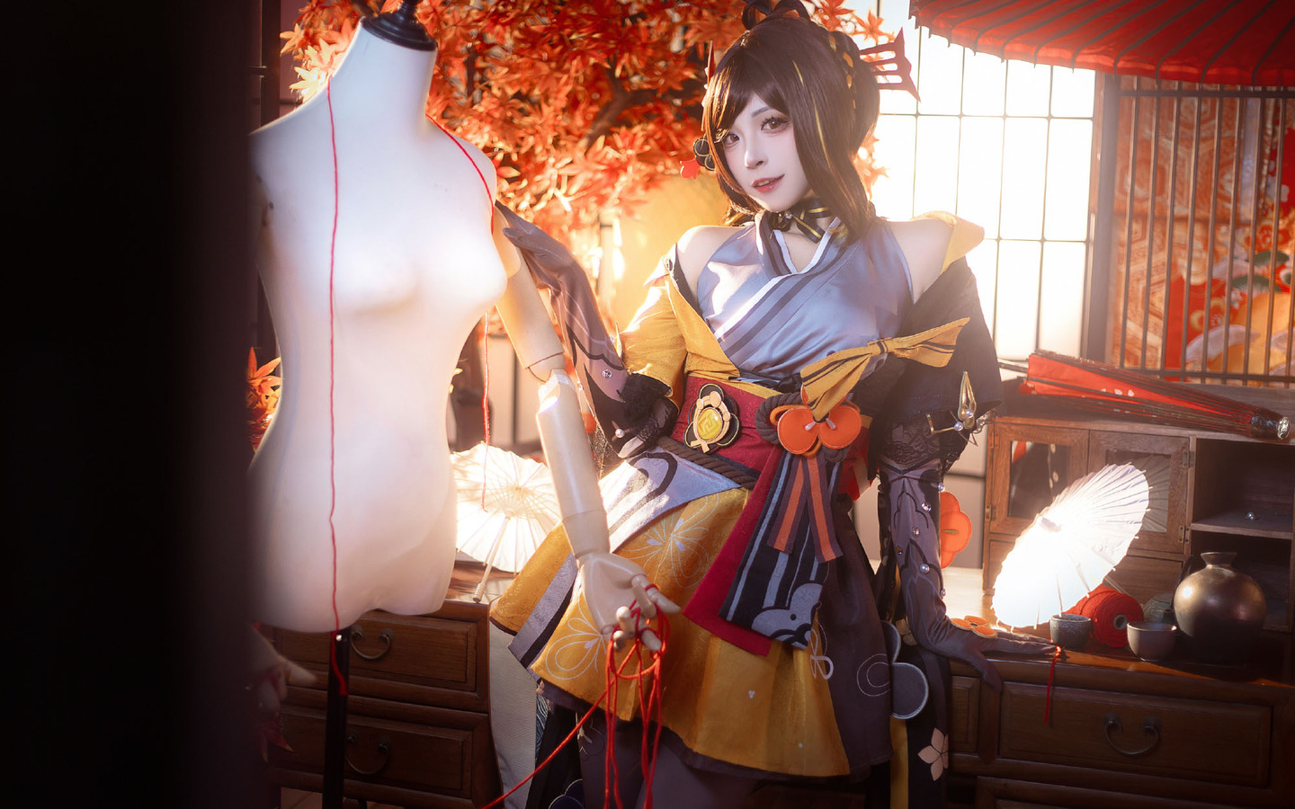 《原神》千织cosplay (3/12) 《原神》千织cosplay 第3张 - 千织图集
