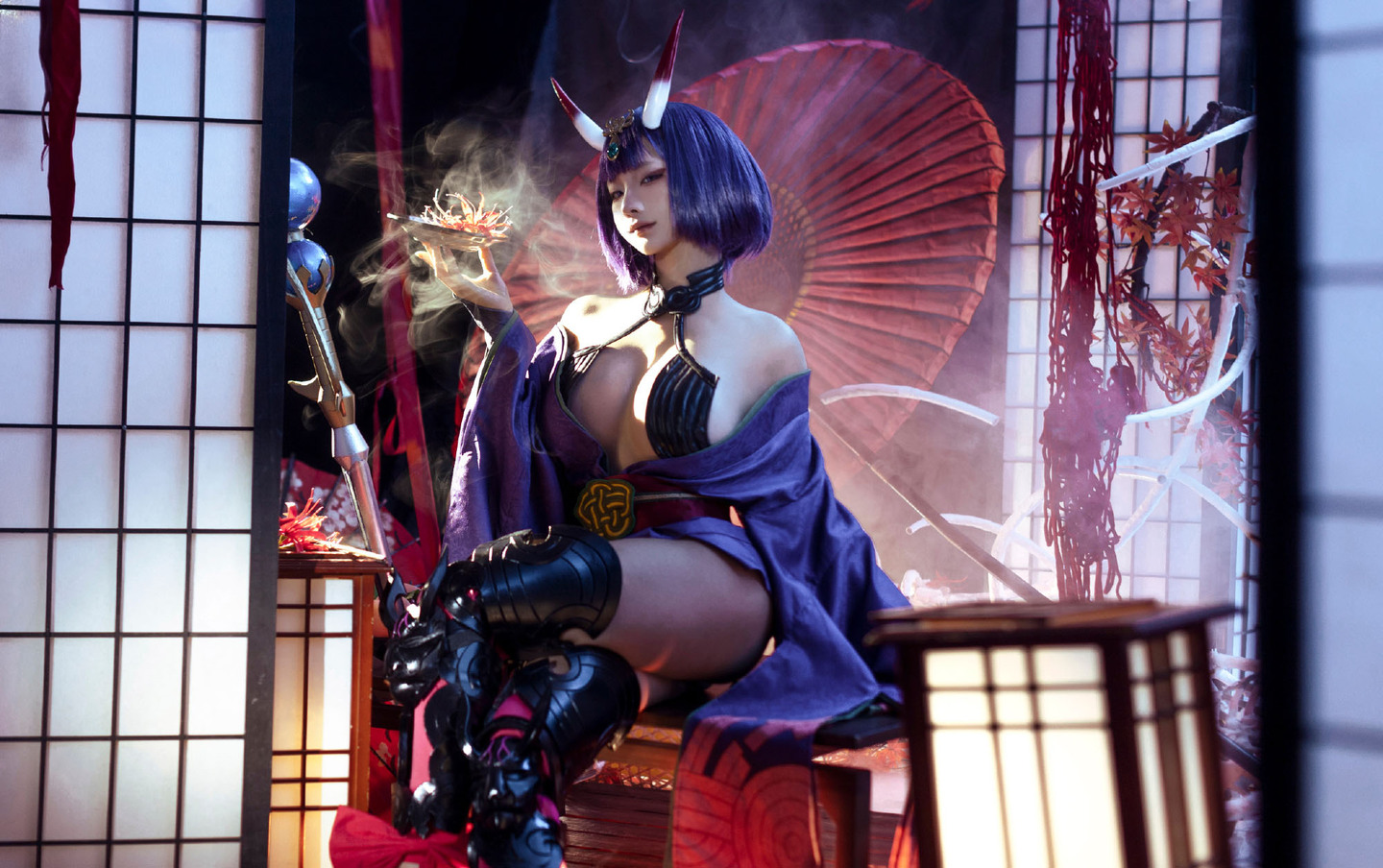《Fate/Grand Order》酒吞童子cosplay (2/10) 《Fate/Grand Order》酒吞童子cosplay 第2张 - 酒吞童子图集