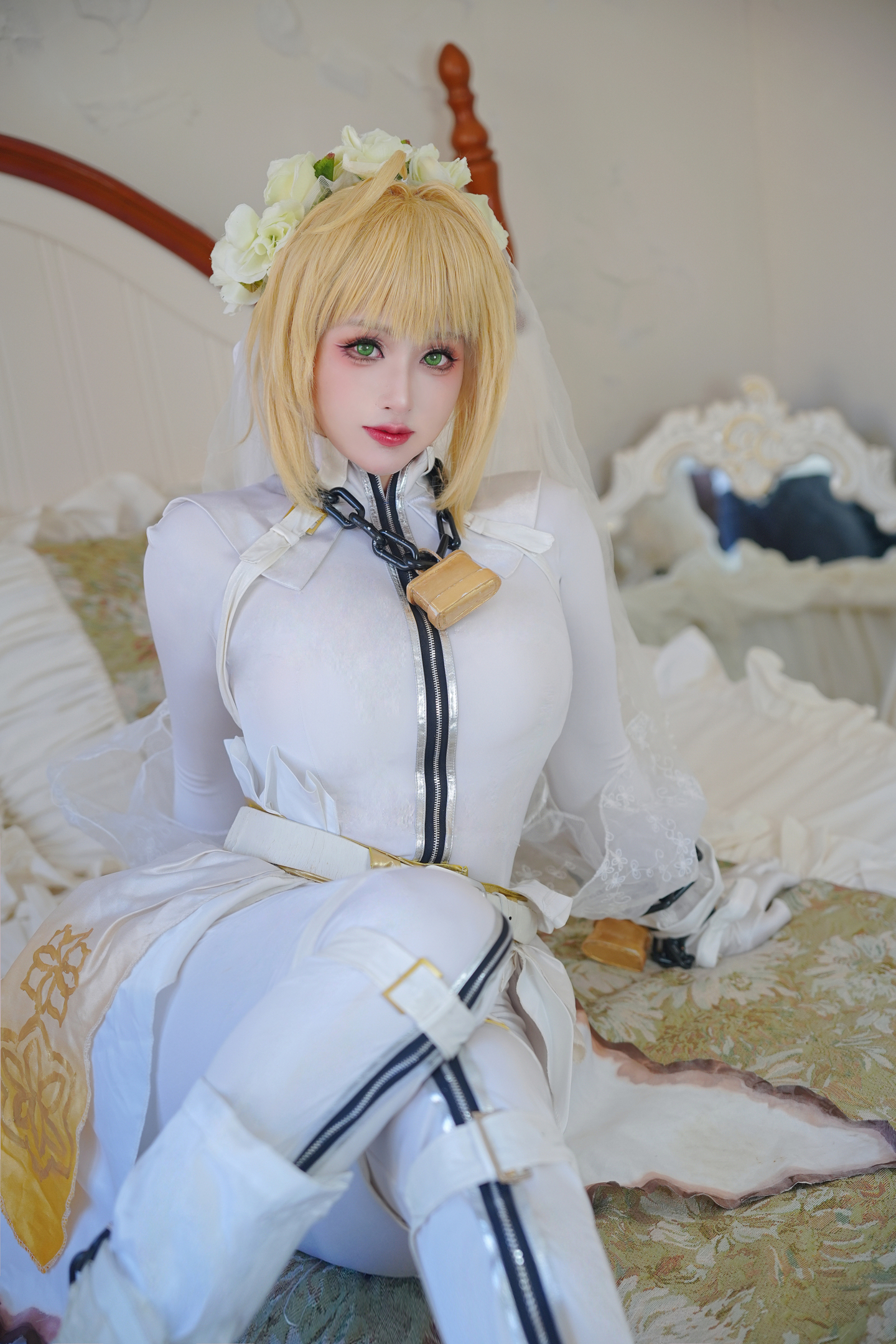 fate/grandorder 尼禄花嫁cosplay (4/9) fate/grandorder 尼禄花嫁cosplay 第4张 - 尼禄图集
