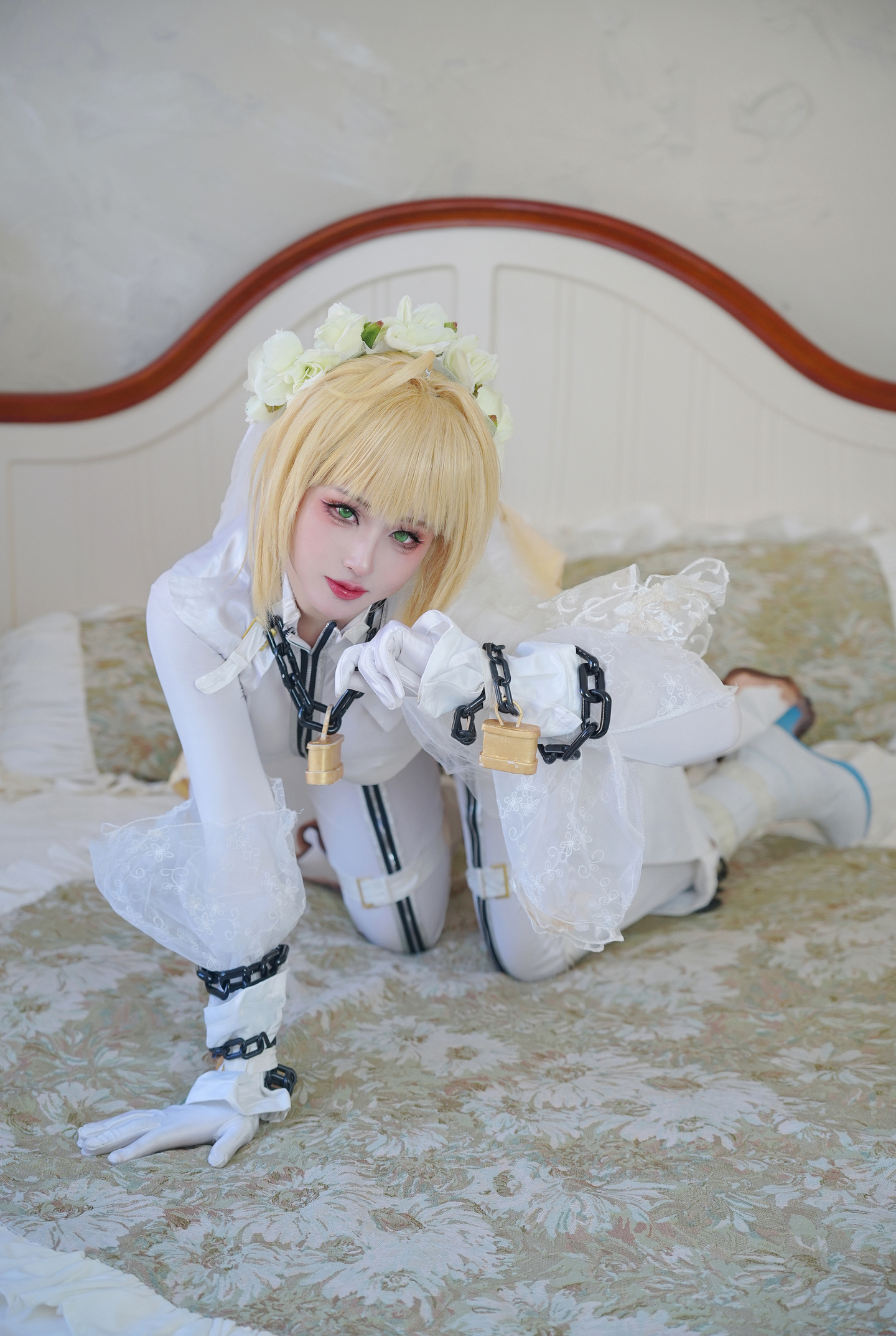 fate/grandorder 尼禄花嫁cosplay (8/9) fate/grandorder 尼禄花嫁cosplay 第8张 - 尼禄图集