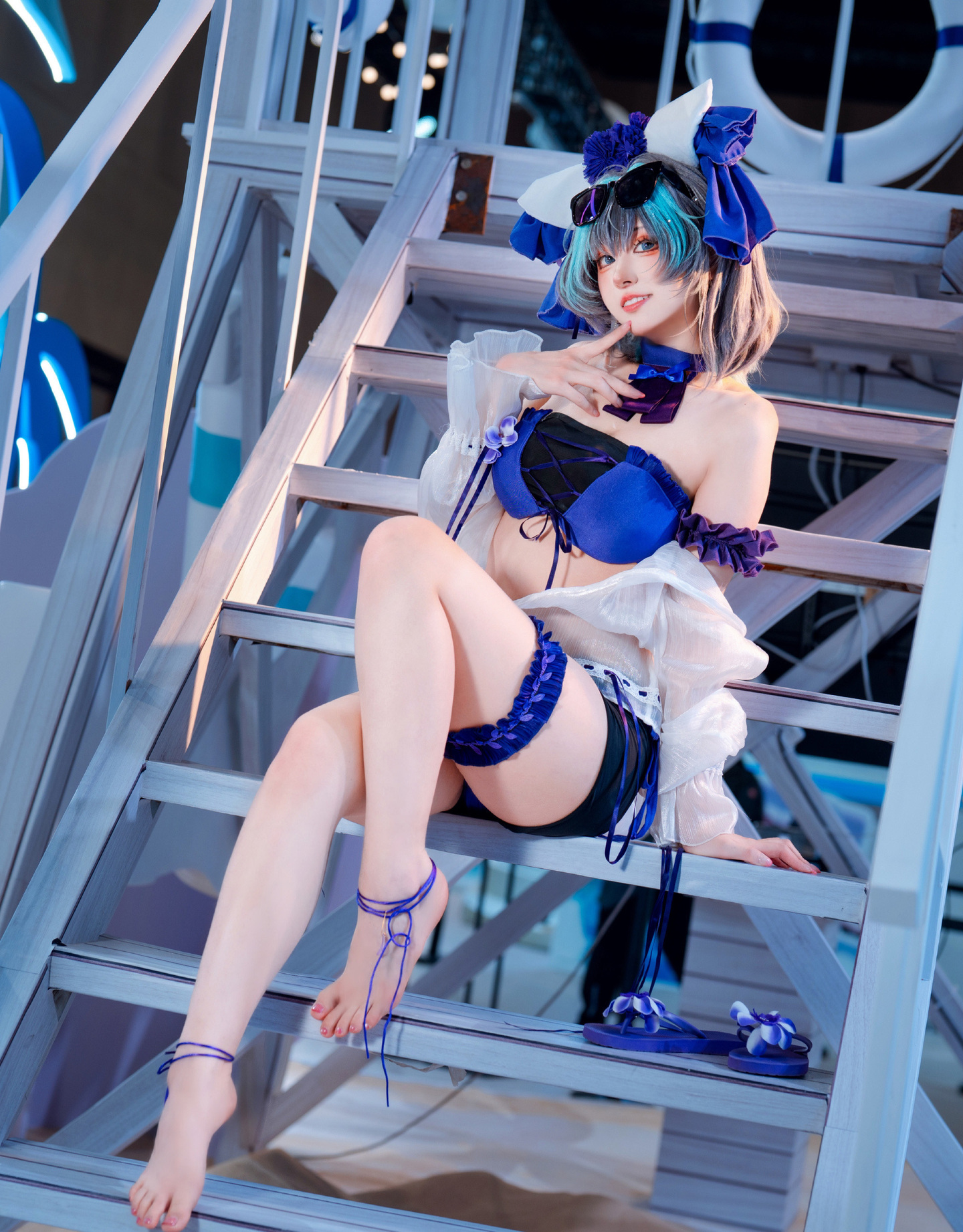 《碧蓝航线》柴郡cosplay (2/9) 《碧蓝航线》柴郡cosplay 第2张 - 柴郡图集
