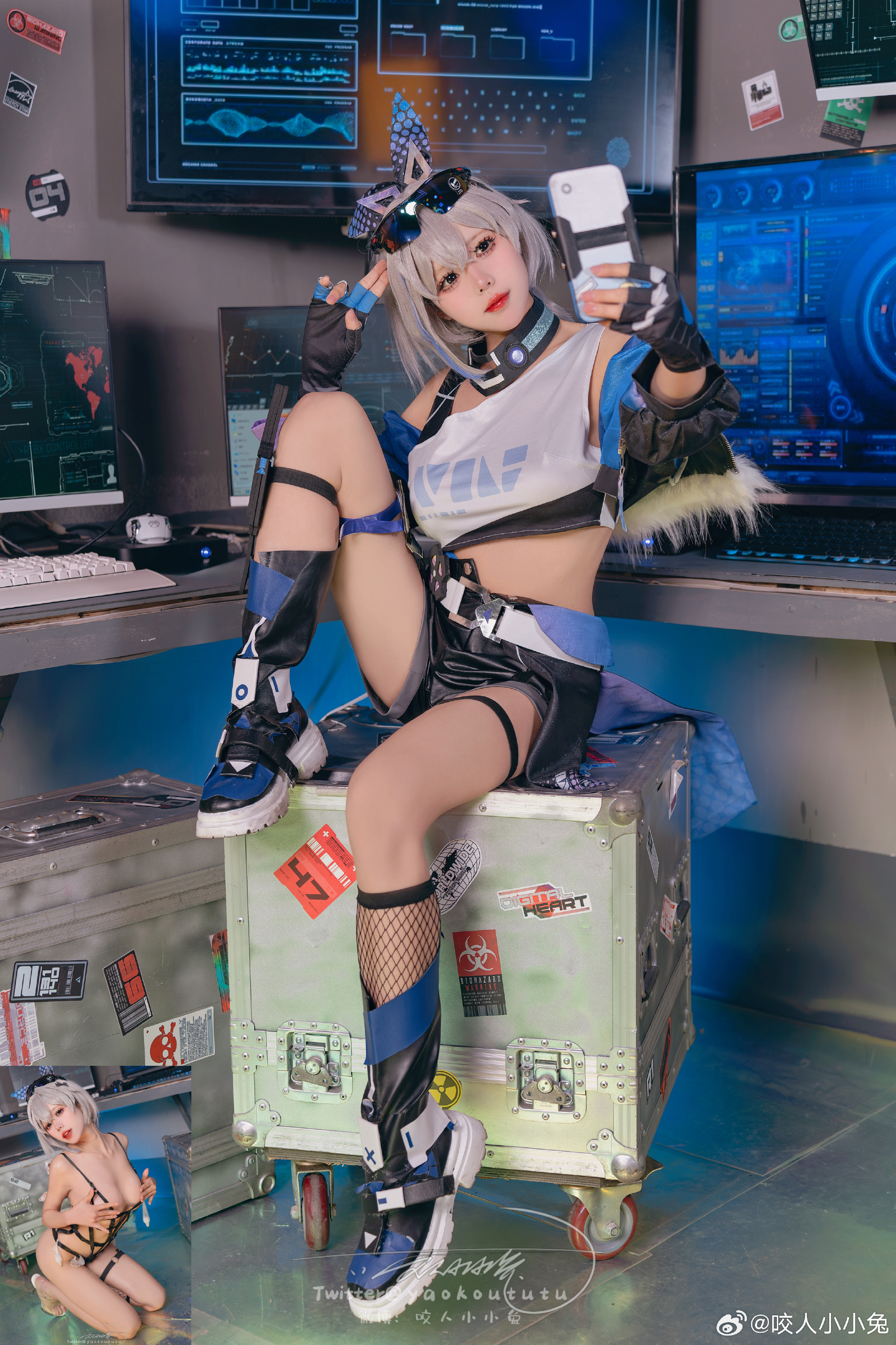 cosplay 太过分了！！！ 崩坏 💙 银 狼💙@咬人小小兔 第2张