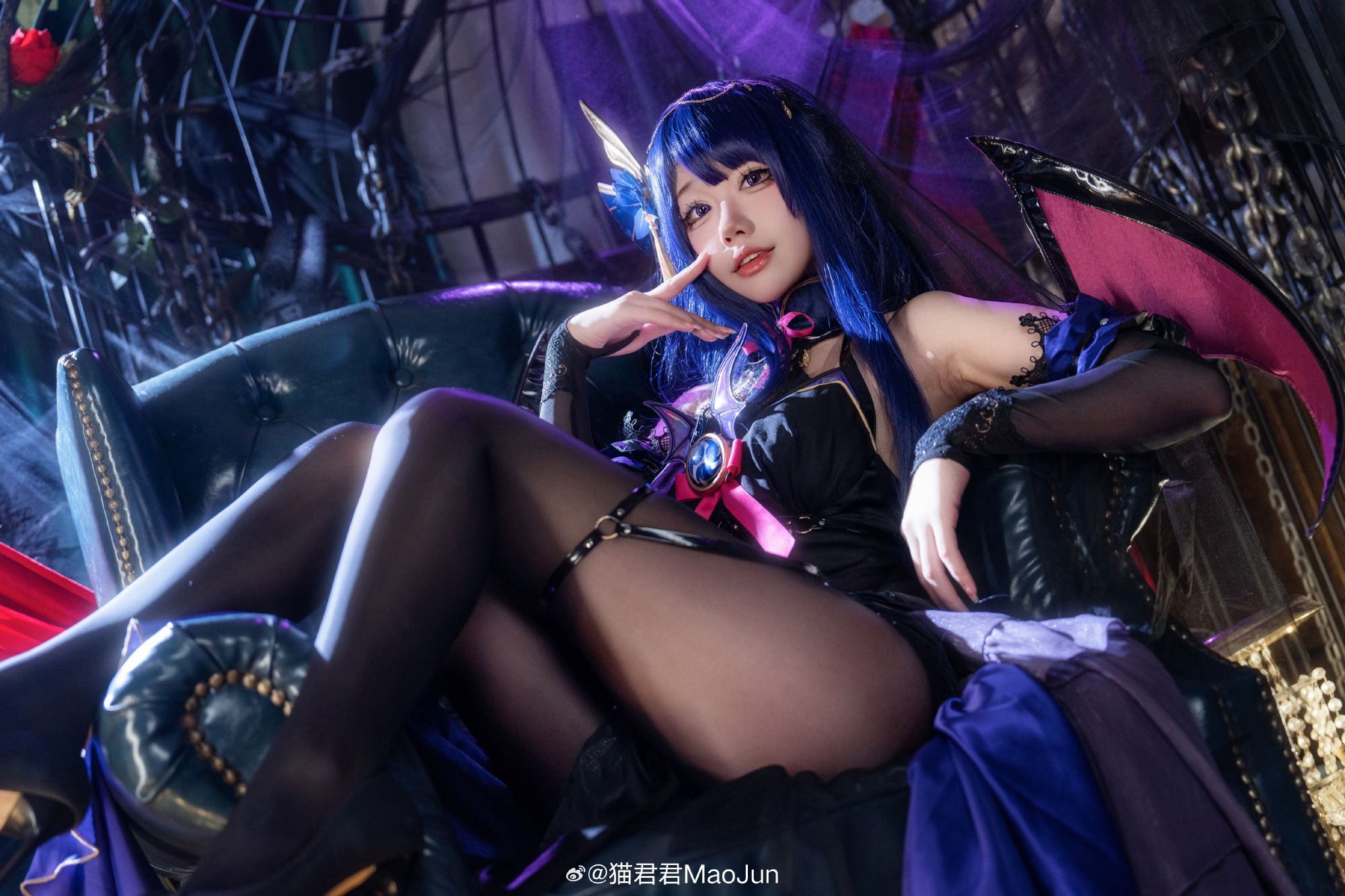 cosplay 啊～是你召唤的魅魔嘛？原神 雷电将军@猫君君MaoJun | 猫君君MaoJuncos啊～是你召唤的魅魔嘛？原神 雷电将军-COS二次元-cosplay社区-coser啦二次元