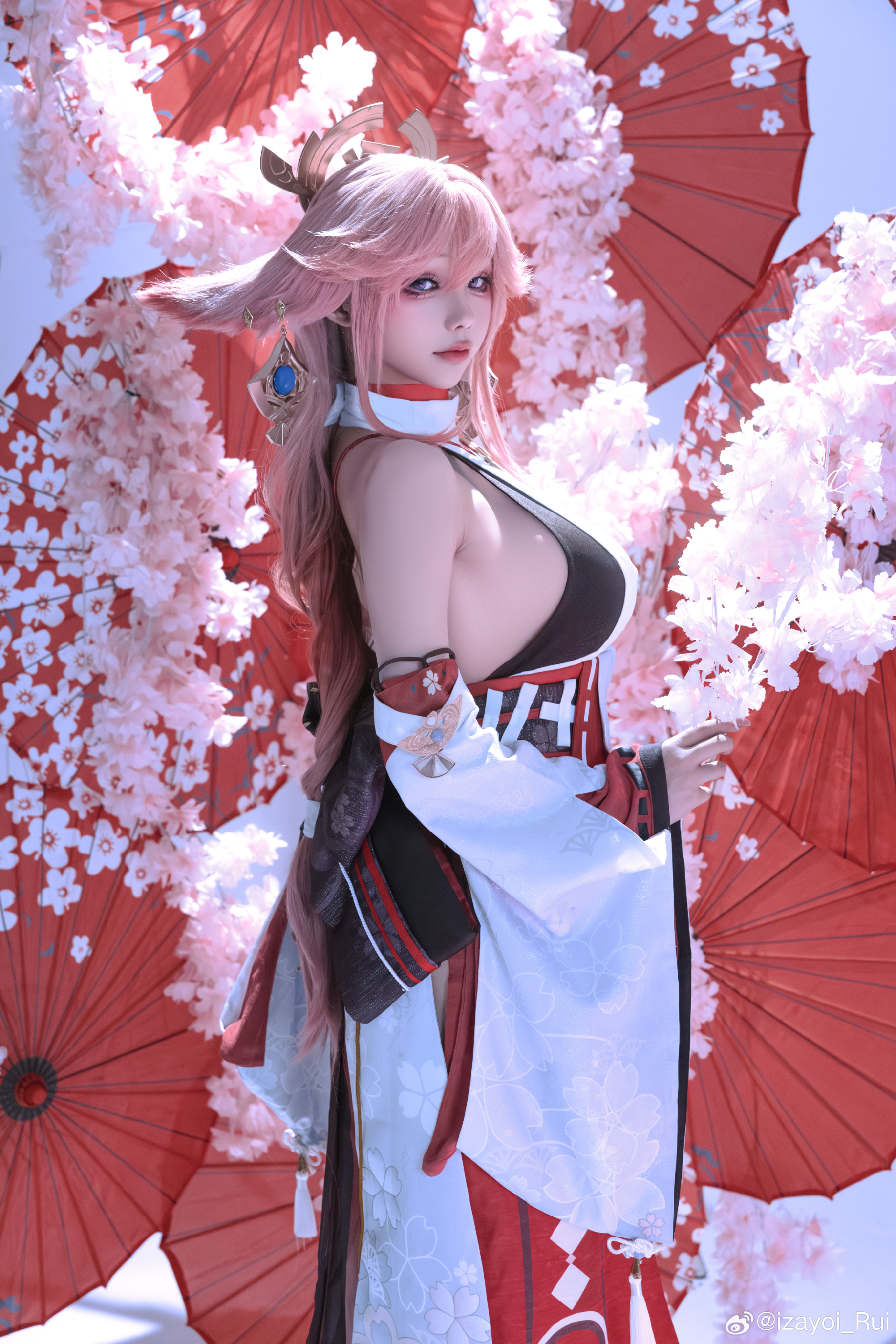 COSPLAY 这次是屑狐狸(好看吗喜欢吗还想要吗 要不我再出一次!?)原神 八重神子@izayoi_Rui 第2张