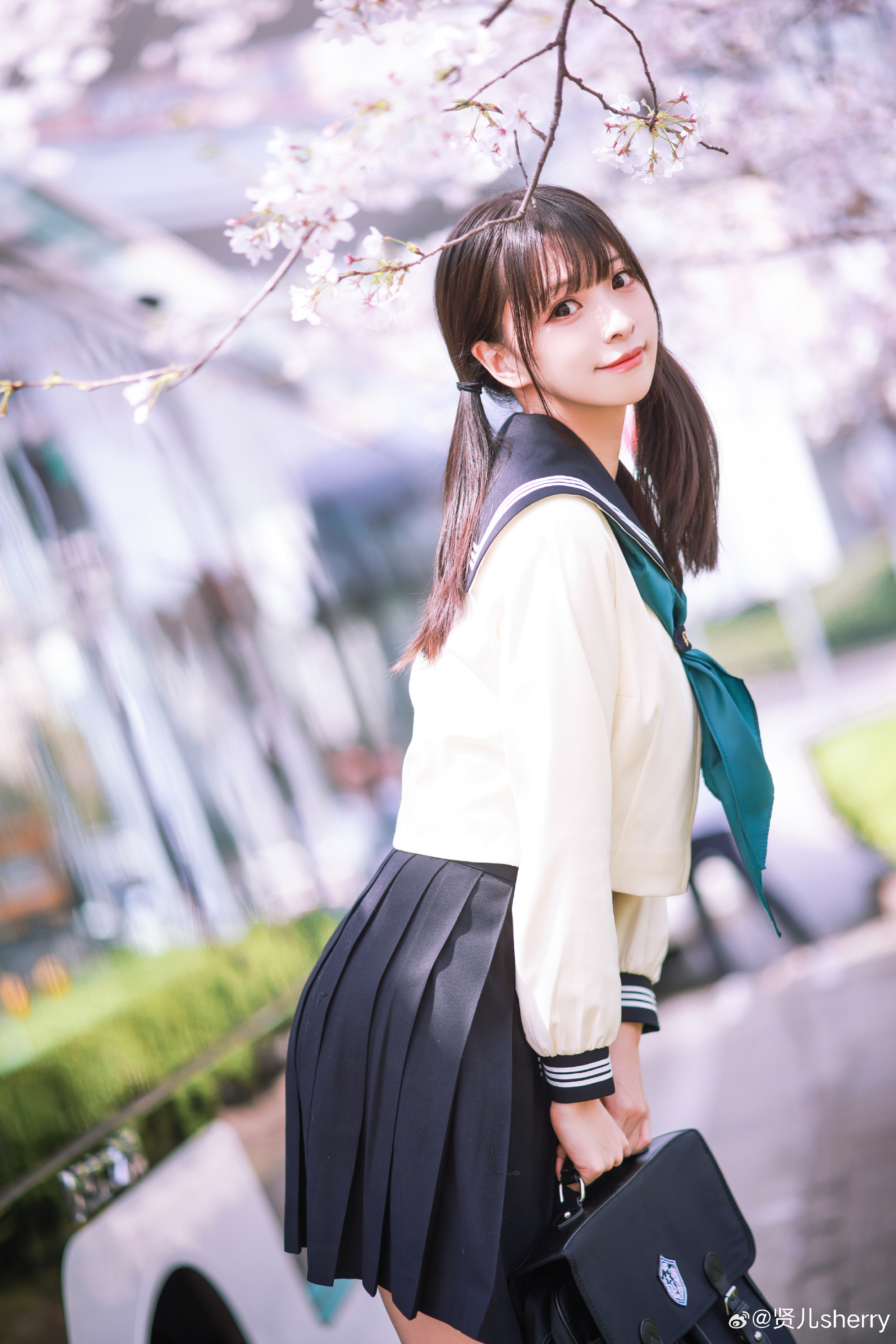 JK 水手服🌸相遇在樱花绽放的三月🌸@贤儿sherry | 贤儿sherrycos水手服🌸相遇在樱花绽放的三月🌸-coser家，cosplay爱好者，二次元聚集地，动漫文化，新番资讯，ACG，Coser展示