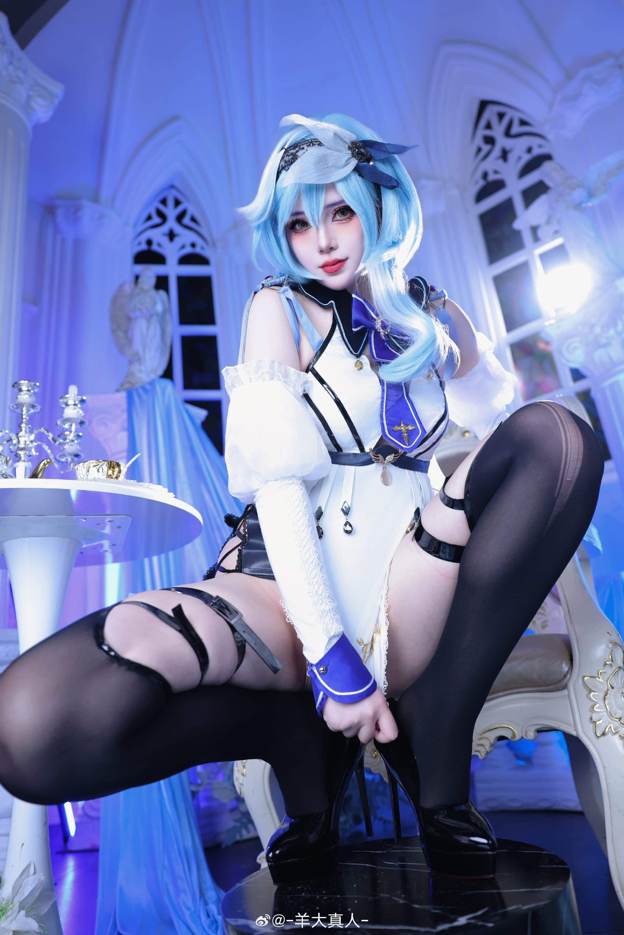 cos正片 原神 ♠️女仆同人「优菈」@-羊大真人- 第2张