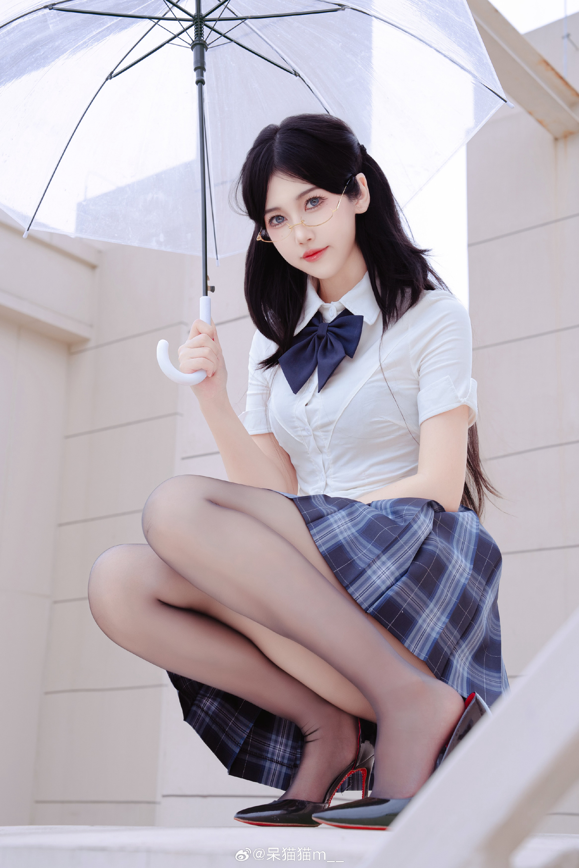 JK写真 上天台  学姐有秘密要跟你说 ​​​@呆猫猫m__ 第2张