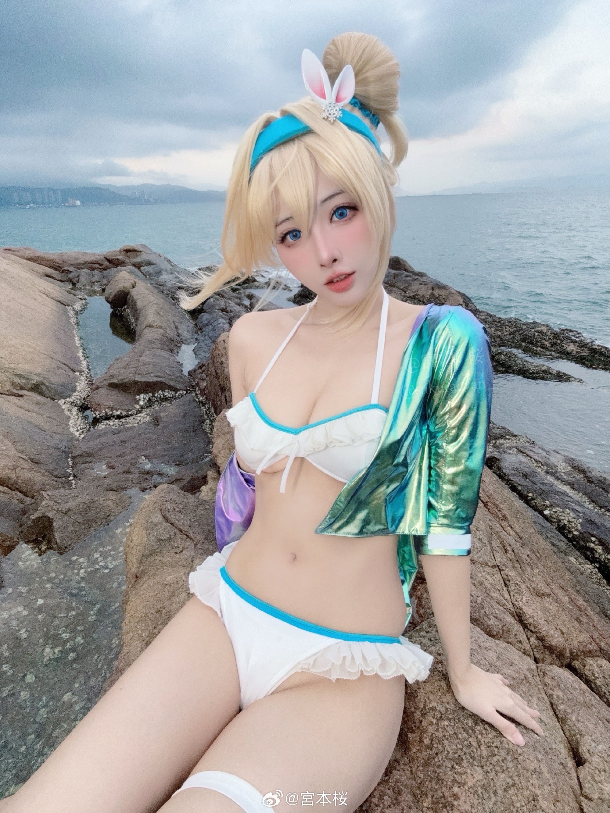 COSPLAY  少前2追放 泳装索米@宮本桜 | 宮本桜cos少前2追放 泳装索米-吾爱cos - 52cos-我爱cos