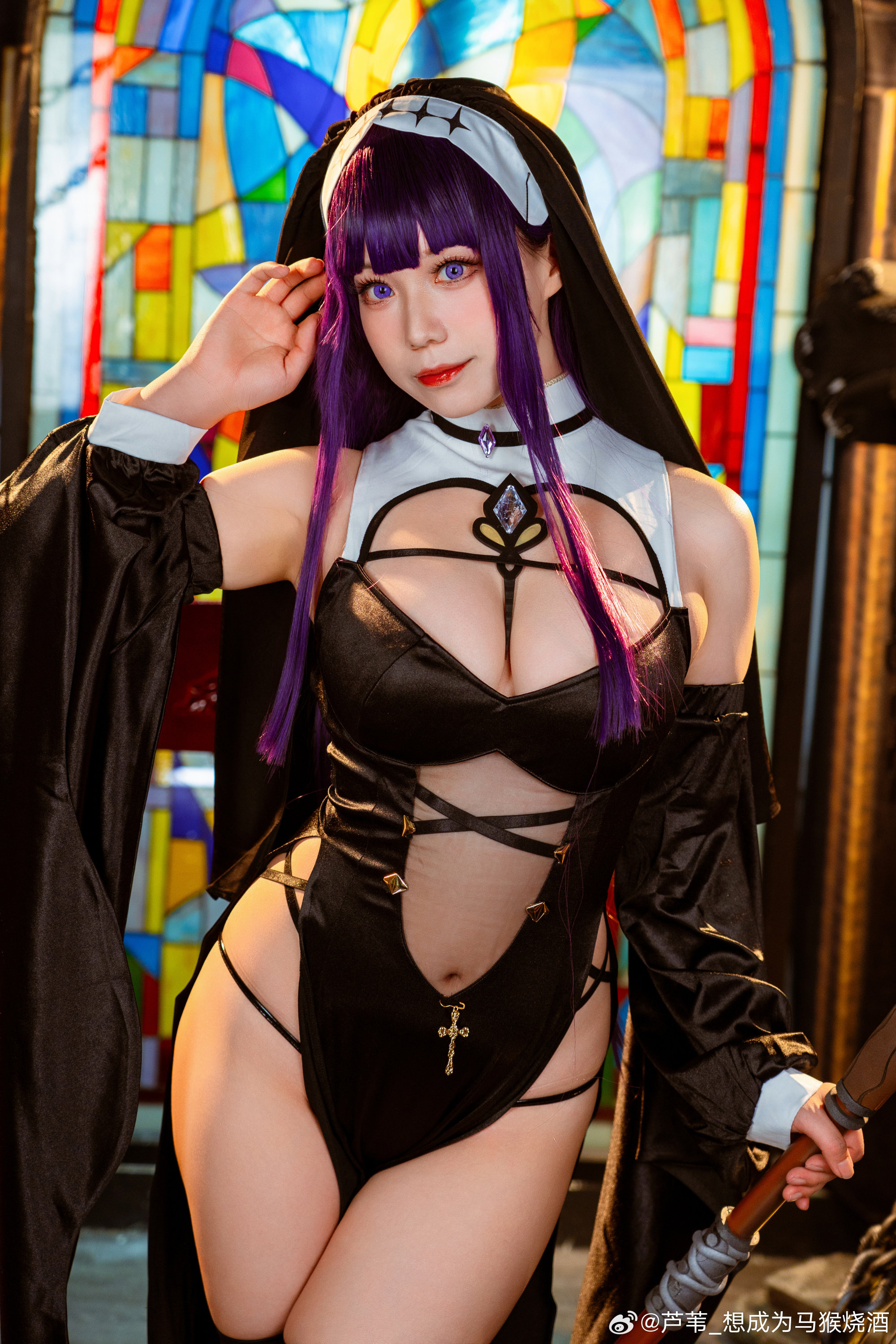 COSPLAY 葬送的芙莉莲 菲伦同人修女@芦苇_想成为马猴烧酒 第2张
