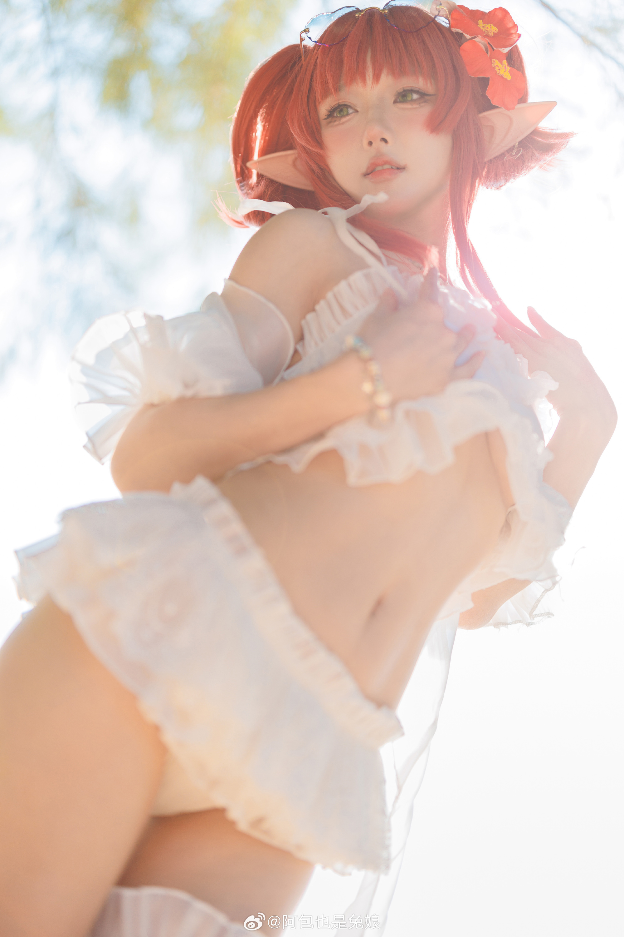 COSPLAY 小小的，香香的 明日方舟 桃金娘@阿包也是兔娘 | 阿包也是兔娘cos小小的，香香的 明日方舟 桃金娘-COSER 联盟 - 专业 COSPLAY 作品展示平台 | 精选国内外顶尖 Coser
