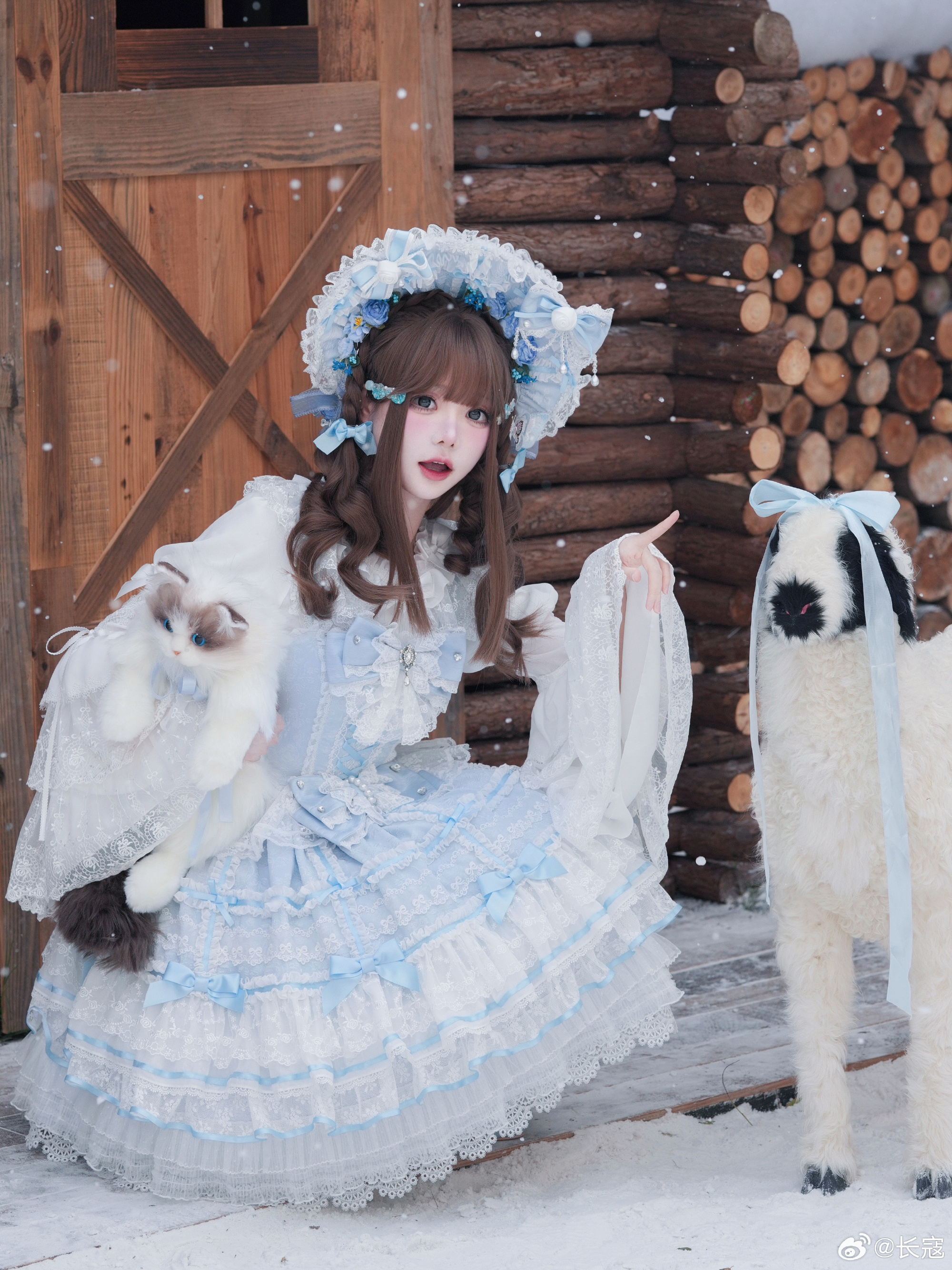 ❄️祈愿星的天蓝色真的好漂亮!阿寇穿的是无拖尾形态!@长寇 第2张