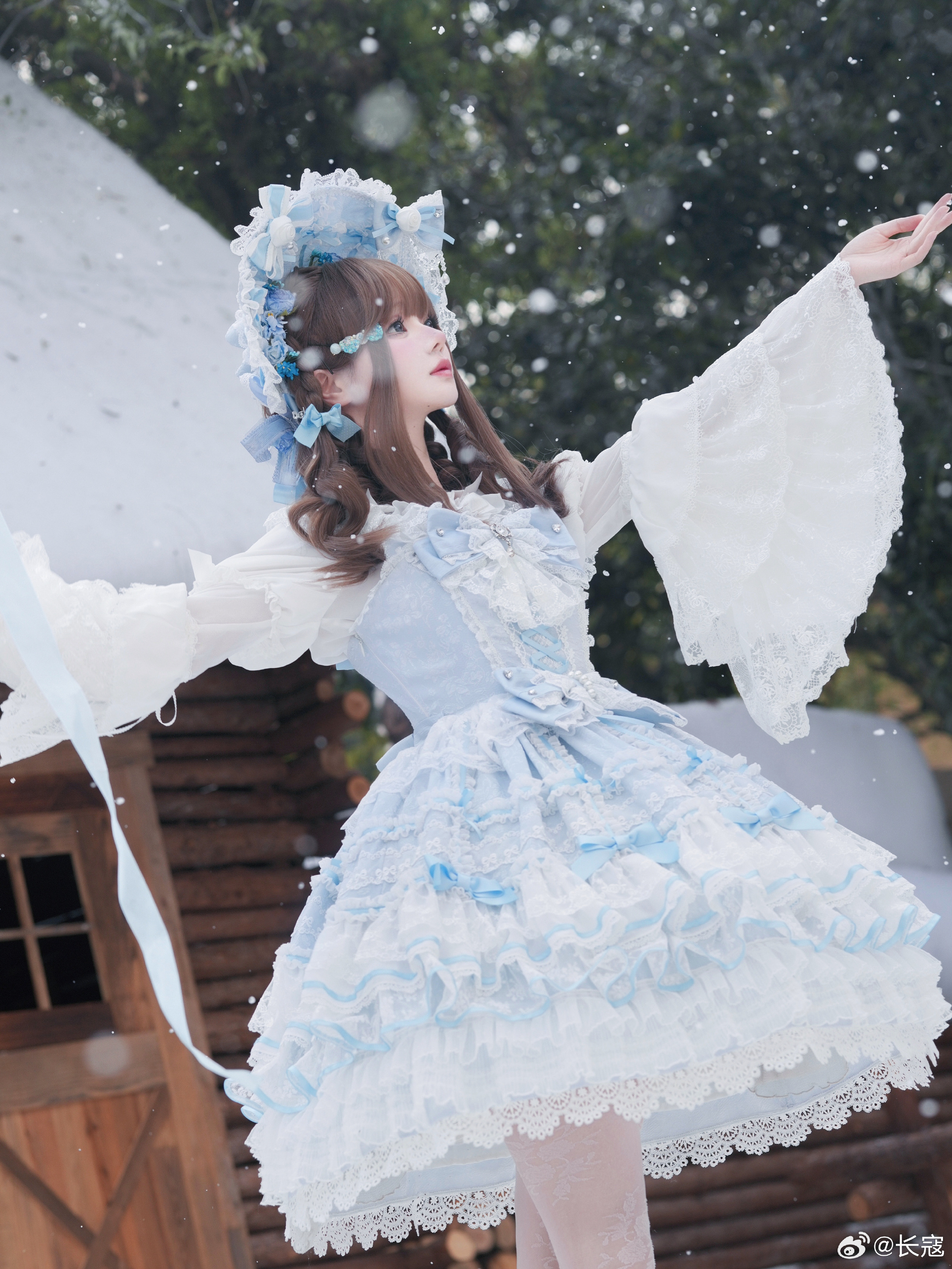 ❄️祈愿星的天蓝色真的好漂亮!阿寇穿的是无拖尾形态!@长寇 第4张
