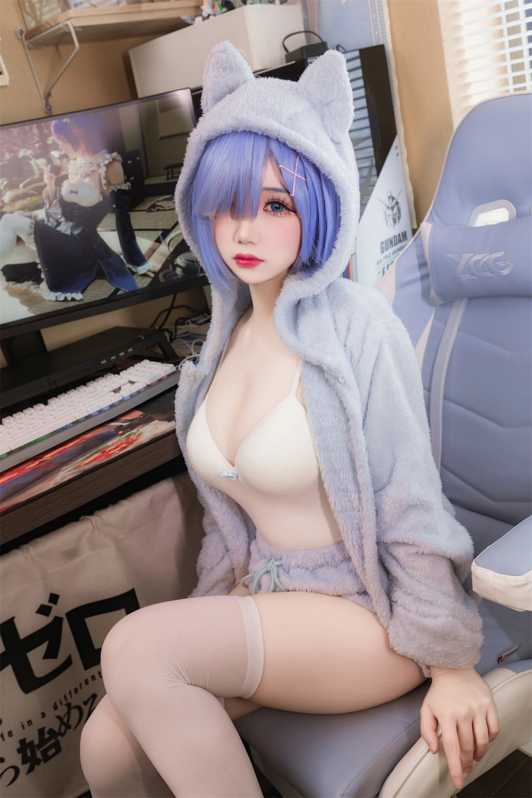 [在线图集] COSPLAY 雪晴Astra 雷姆猫[13P] 第2张