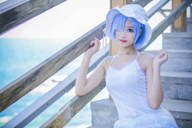 【cos正片】蕾姆水着福利cos 第1张