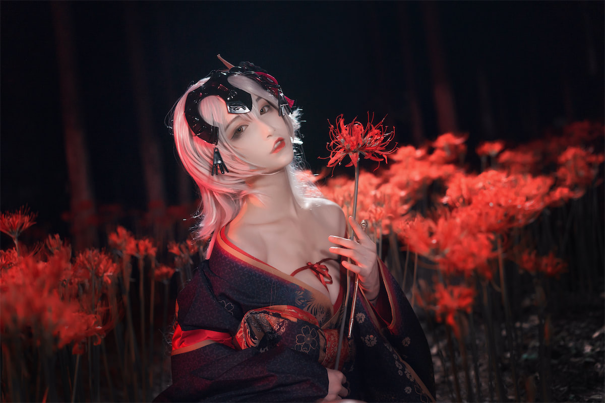 [COS]铁板烧鬼舞w cosplay摄影黑贞德浴袍 | 吾爱cos精选图集-吾爱cos - 52cos-我爱cos