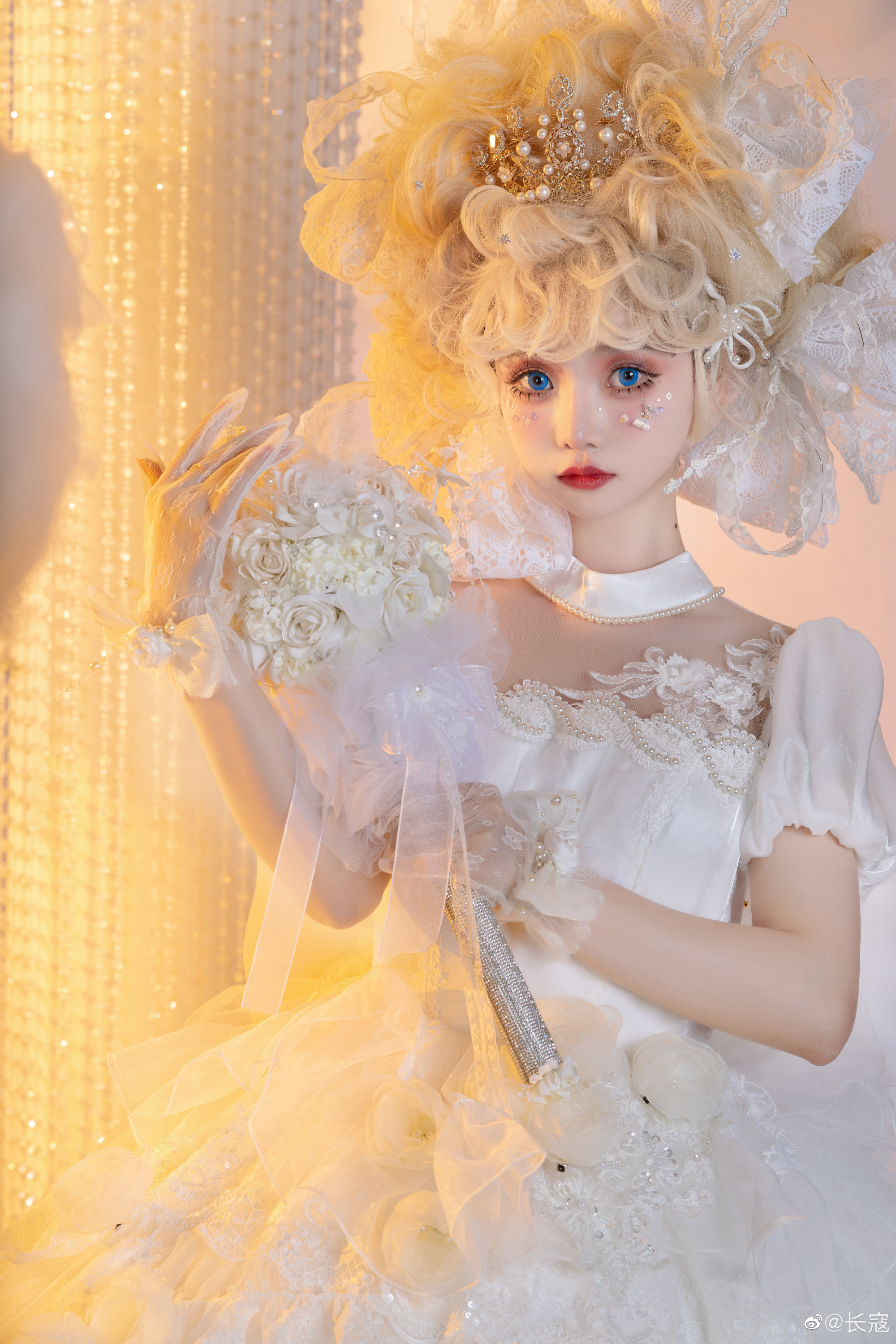 LOLITA ??♀️✨妖精的云端游乐园✨??♀️ 凯蒂猫纯白花嫁@长寇 第4张